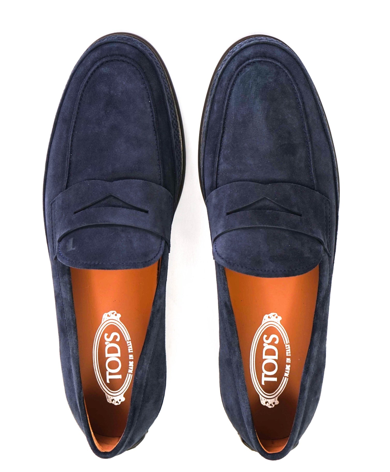 $1,045 Tod's Navy Espadrille Suede Driving Loafers US 11 (UK10)