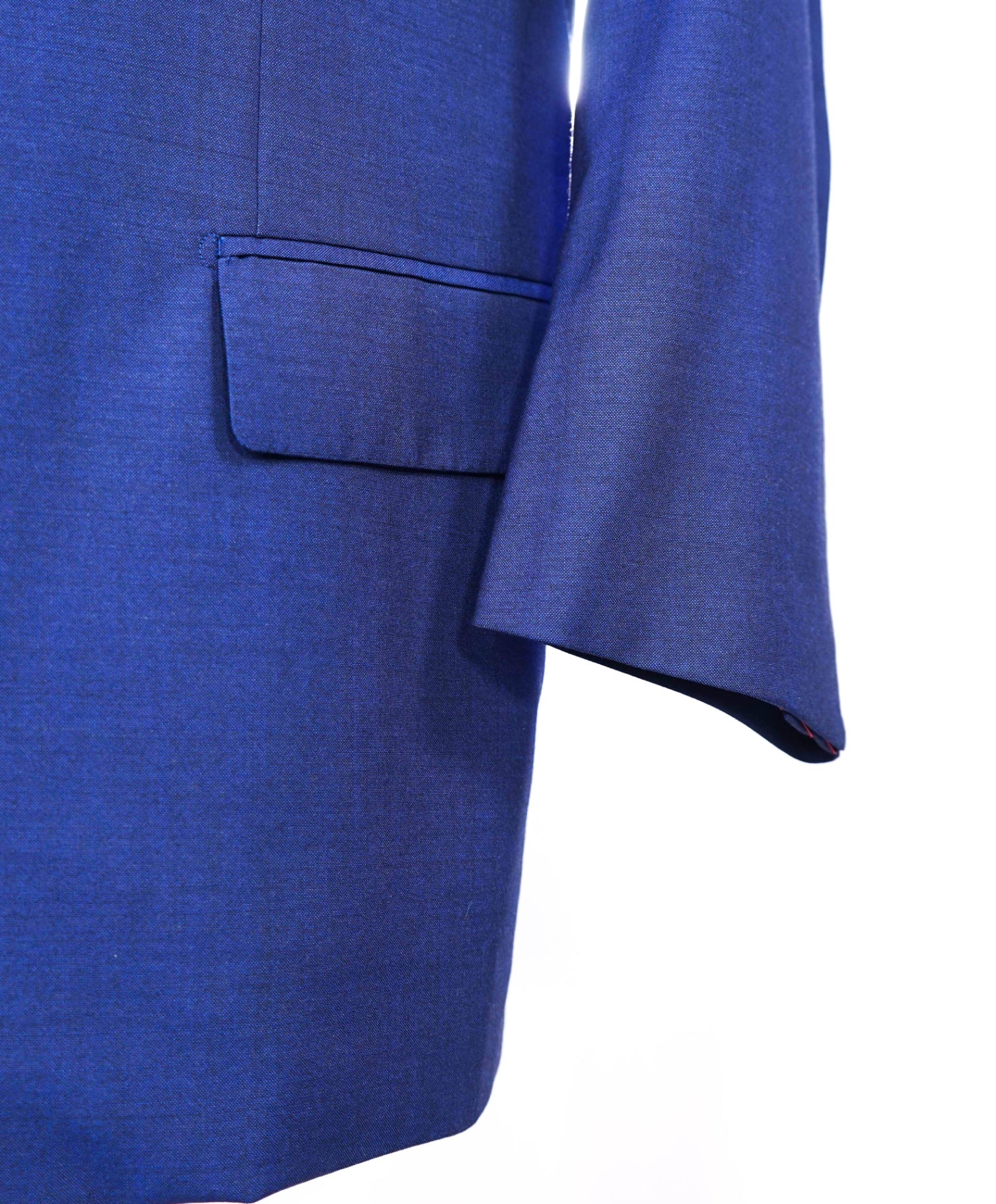 $6,500 ISAIA Solid Royal Blue CUSOTM MADE Wool/Mohair Blazer 50S US