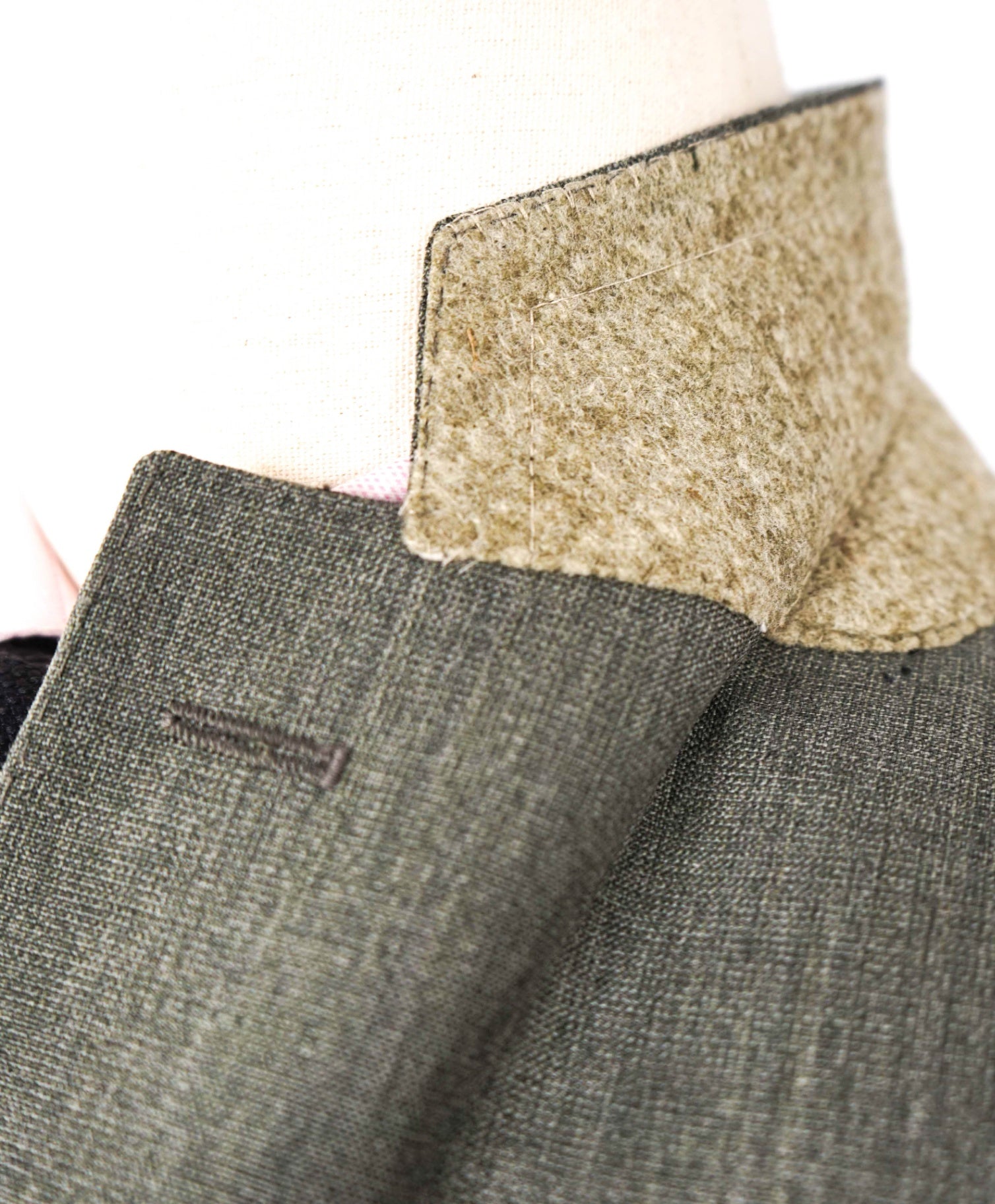 $1,495 CANALI Sage Green Wool 2-Btn Blazer 40R