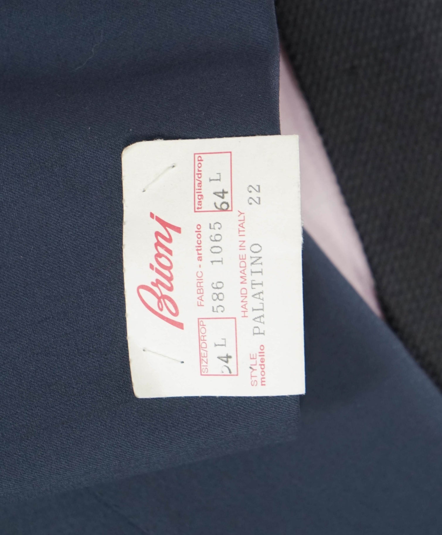 $4,800 BRIONI Solid Navy Blue Wool Blazer 54L