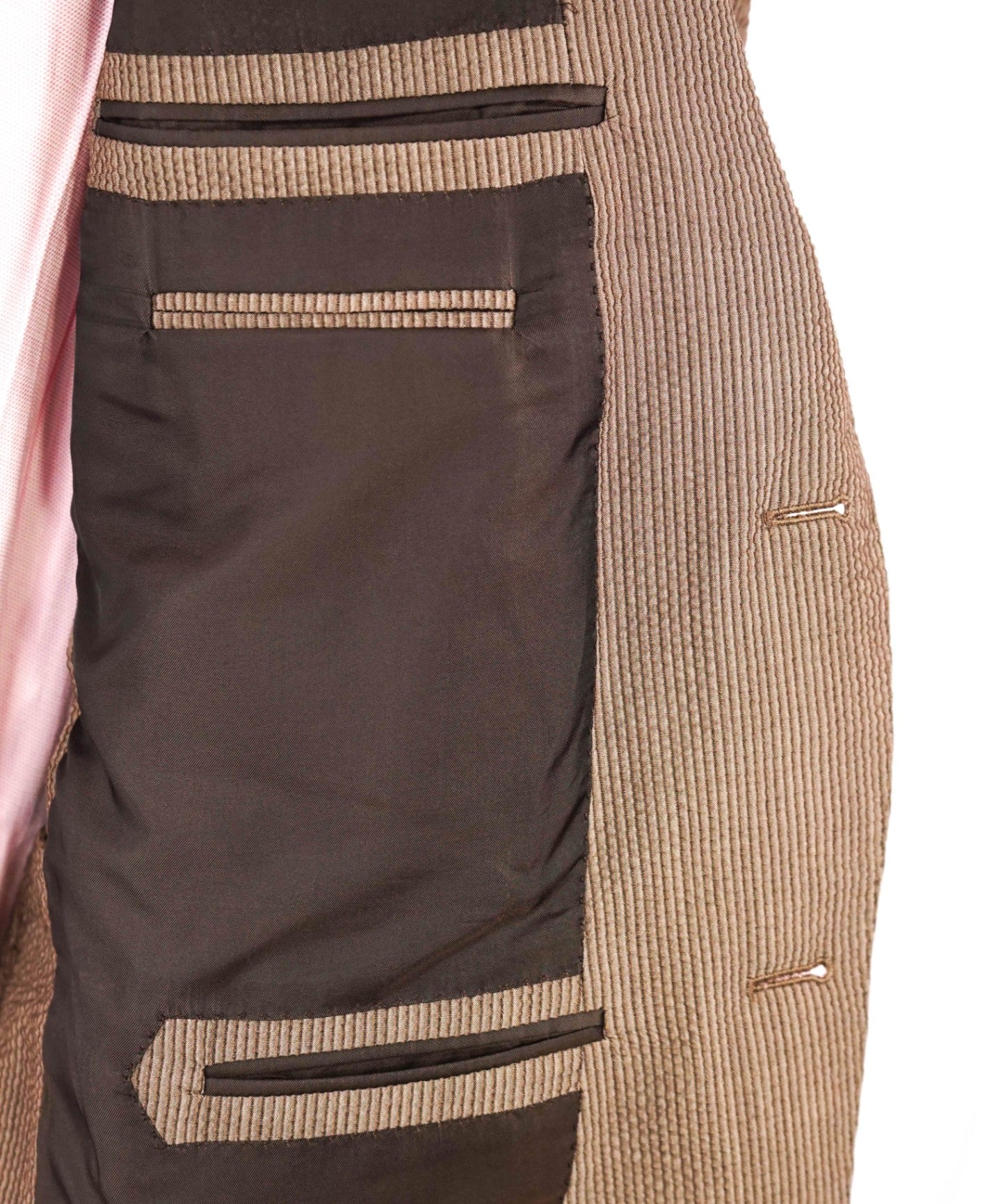 $3,290 ZEGNA "High Performance" Seersucker Wool/Silk Blazer 42R