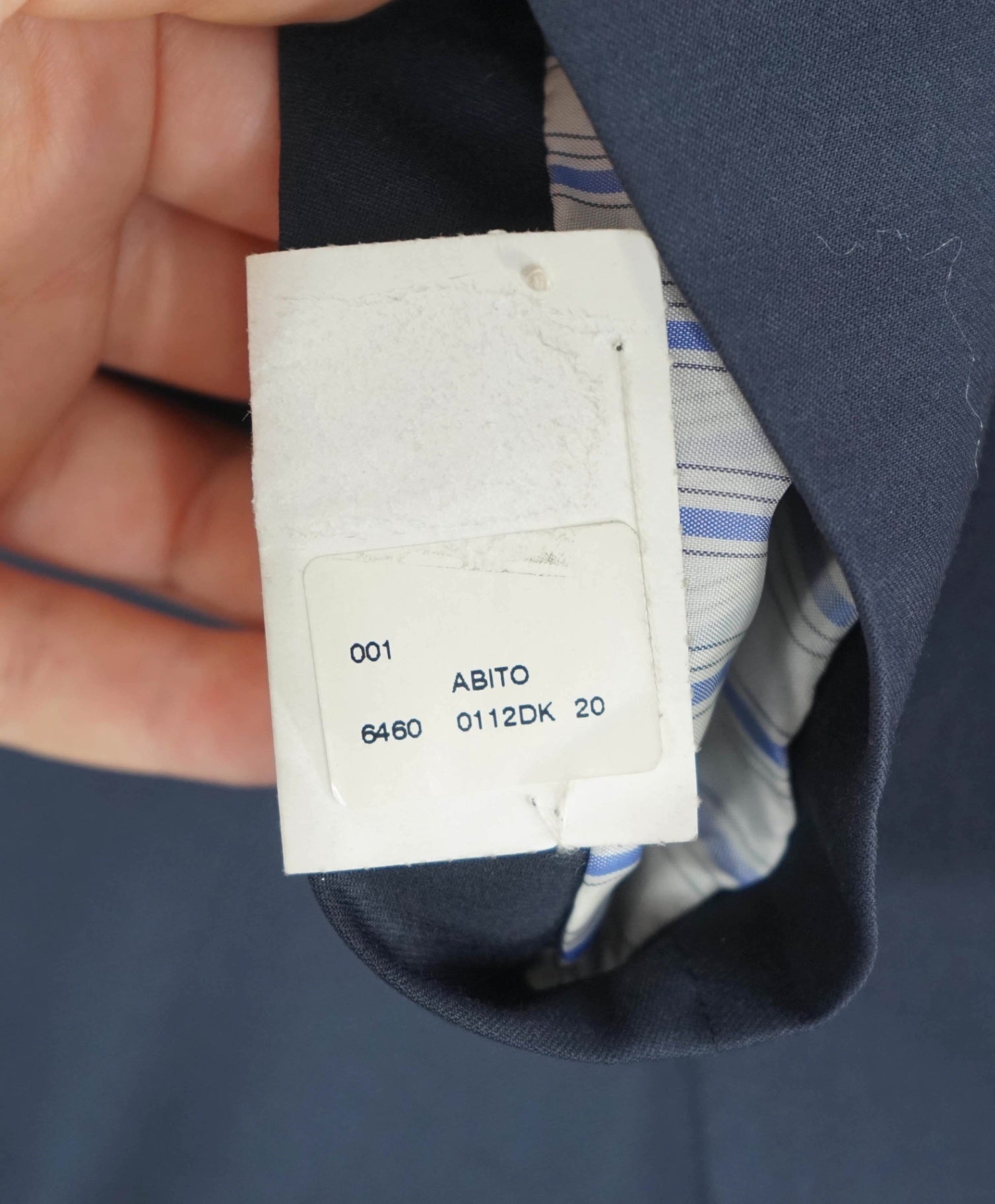 $4,800 BRIONI Solid Navy Blue Wool Blazer 54L