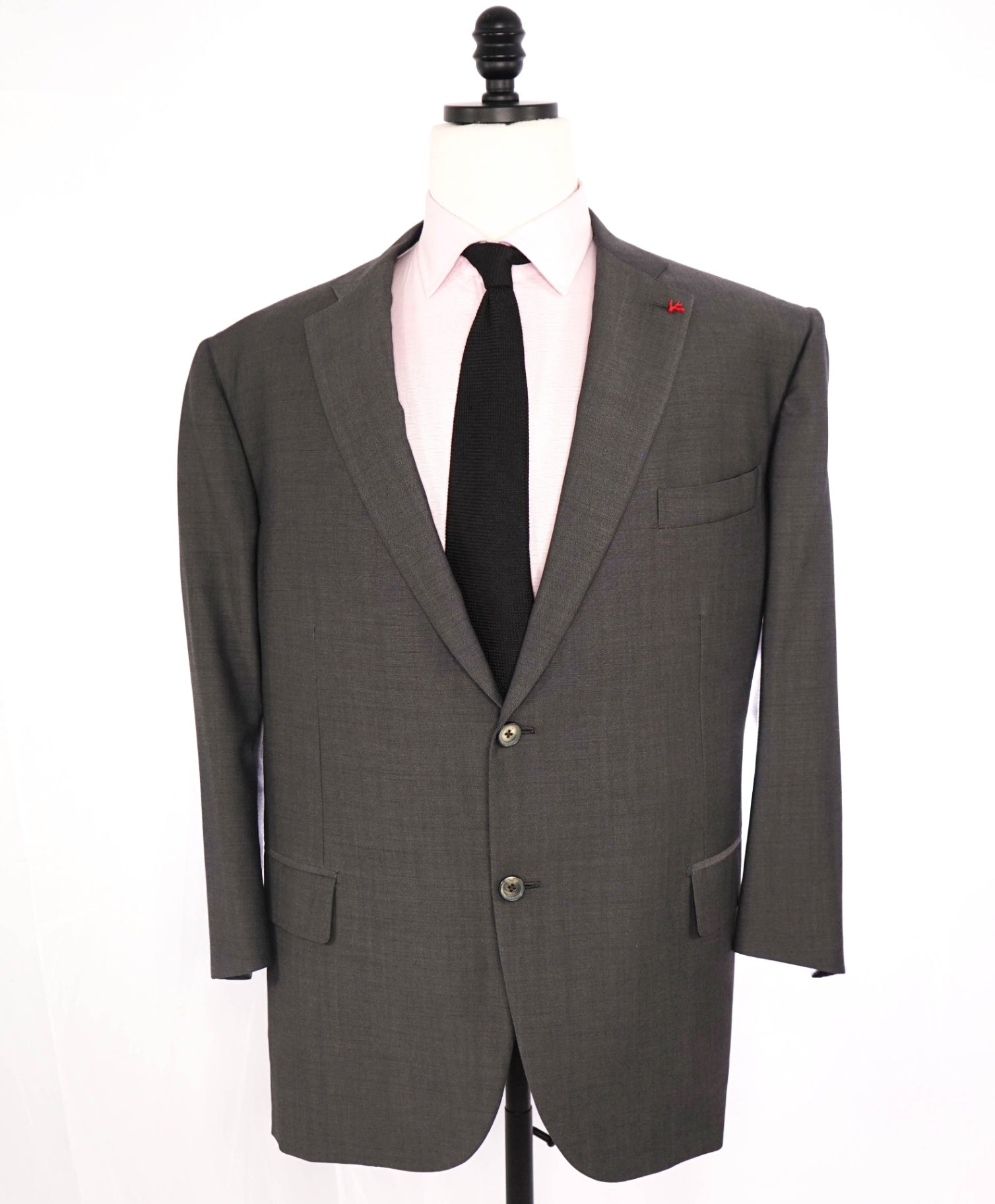 $6,500 ISAIA Solid Gray CUSOTM MADE Wool/Mohair Blazer 50S US