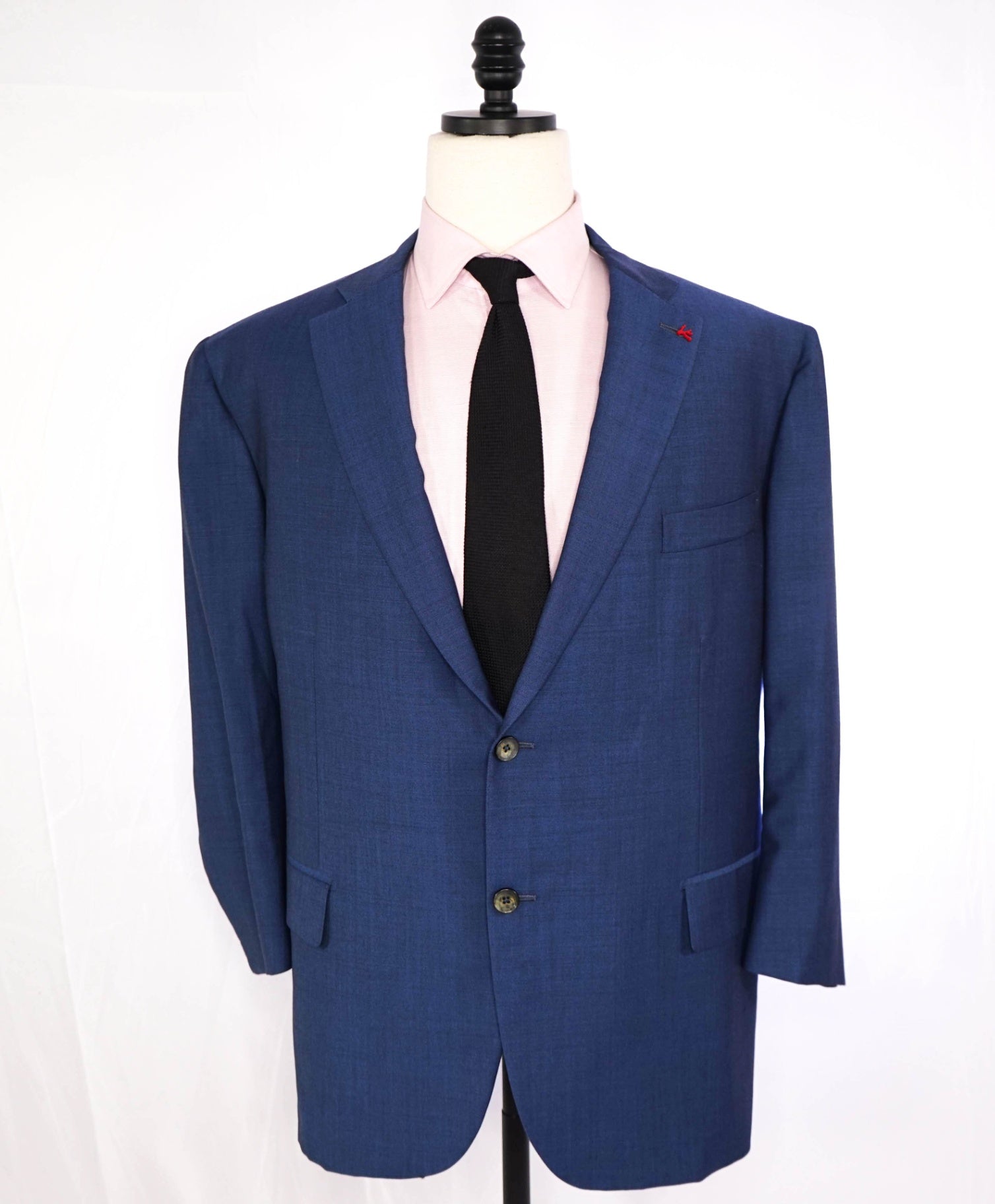 $6,500 ISAIA Steel Blue CUSOTM MADE Wool/Mohair Blazer 50S US