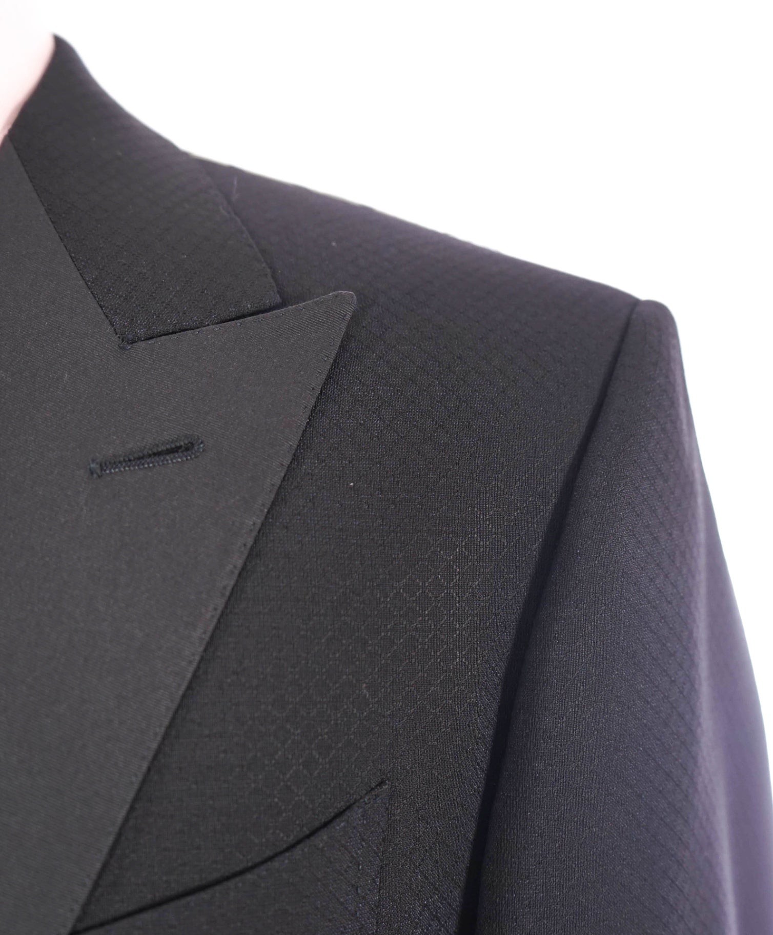 $2,695 ZEGNA Black Diamond Wool/Mohair Dinner Jacket Blazer 44R