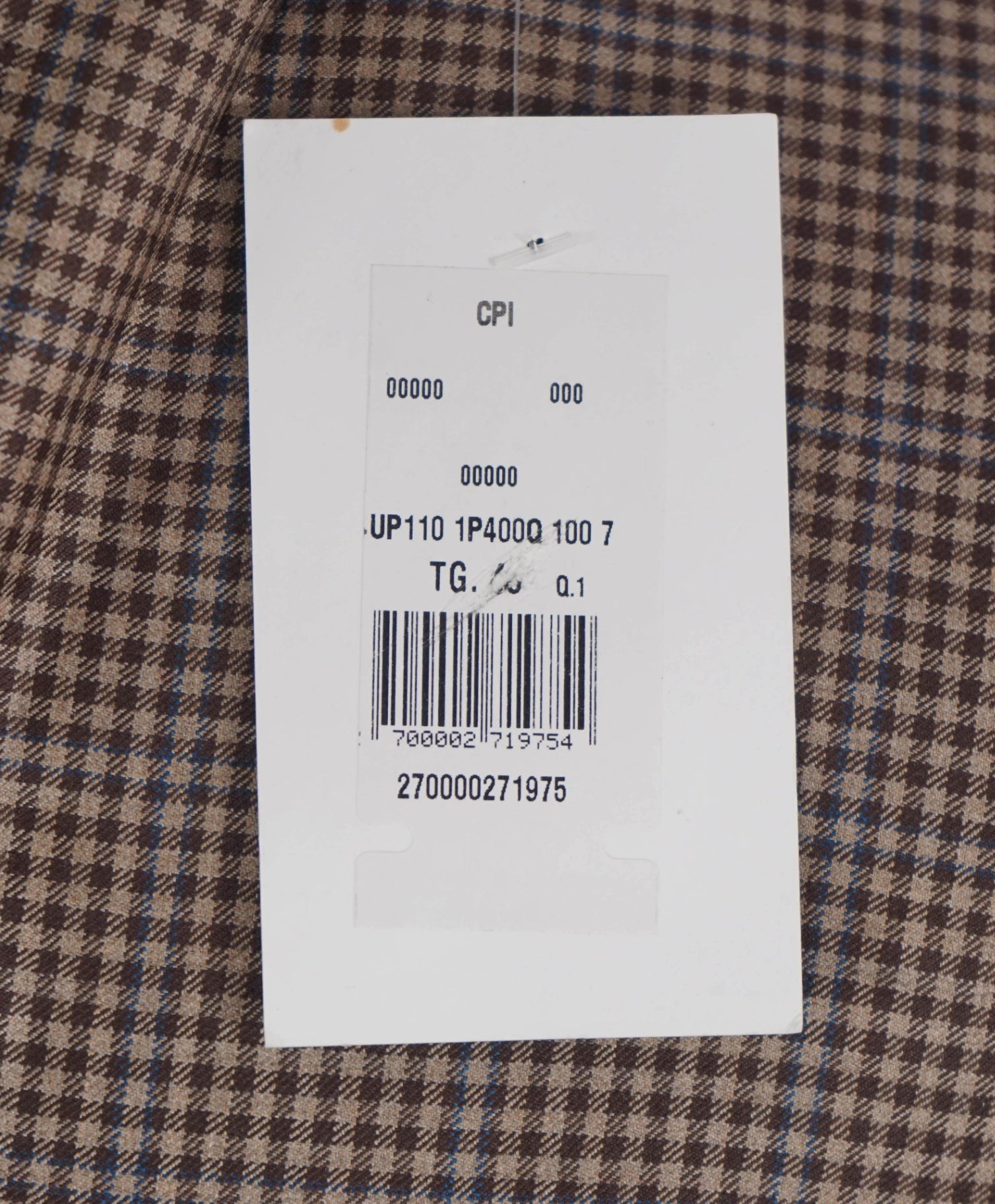 $3,290 Ermenegildo Zegna Light Brown Check Blazer 44L