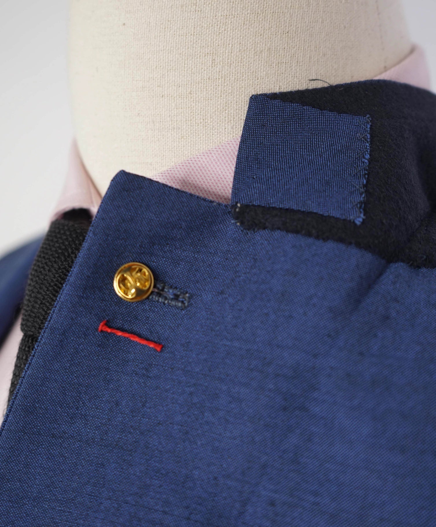 $6,500 ISAIA Steel Blue CUSOTM MADE Wool/Mohair Blazer 50S US
