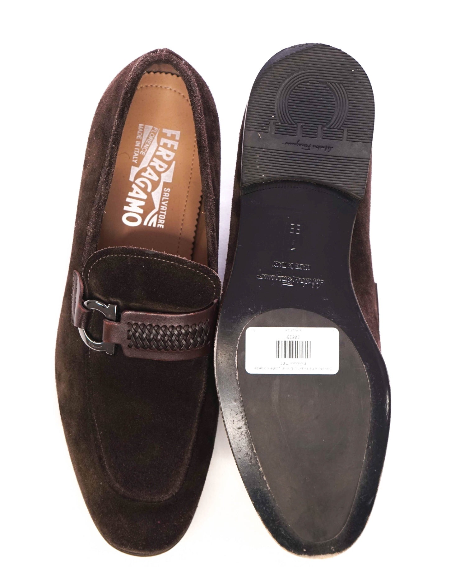 $850 Salvatore Ferragamo - Brown Loafers Suede Footwear - 7 EE