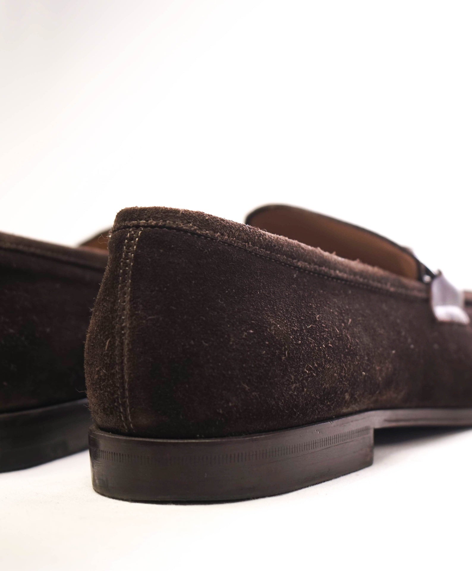 $850 Salvatore Ferragamo - Brown Loafers Suede Footwear - 7 EE