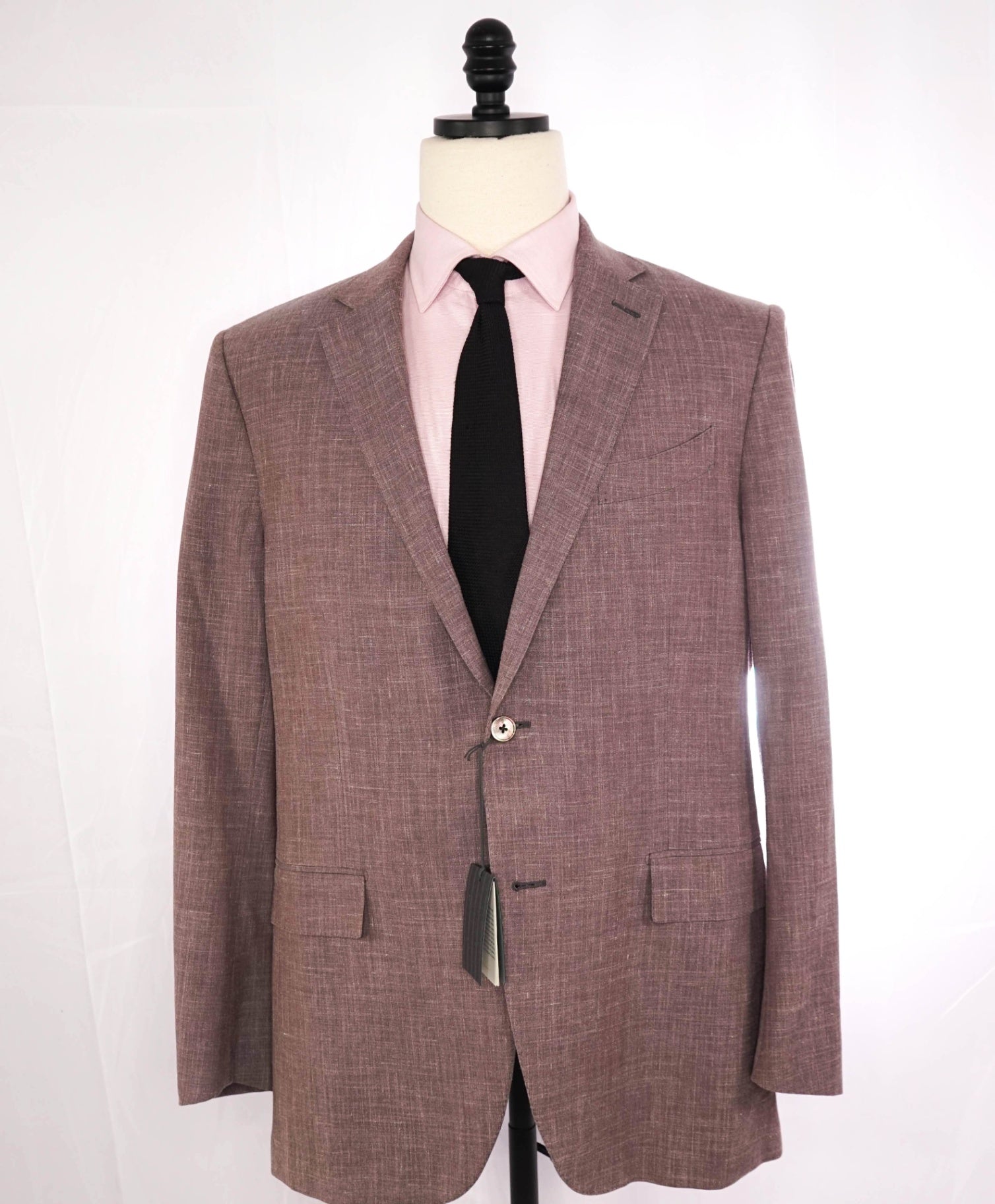 $2,695 ZEGNA - *Crossover* Pastel Pink Wool/Silk/Linen Blazer - 44R