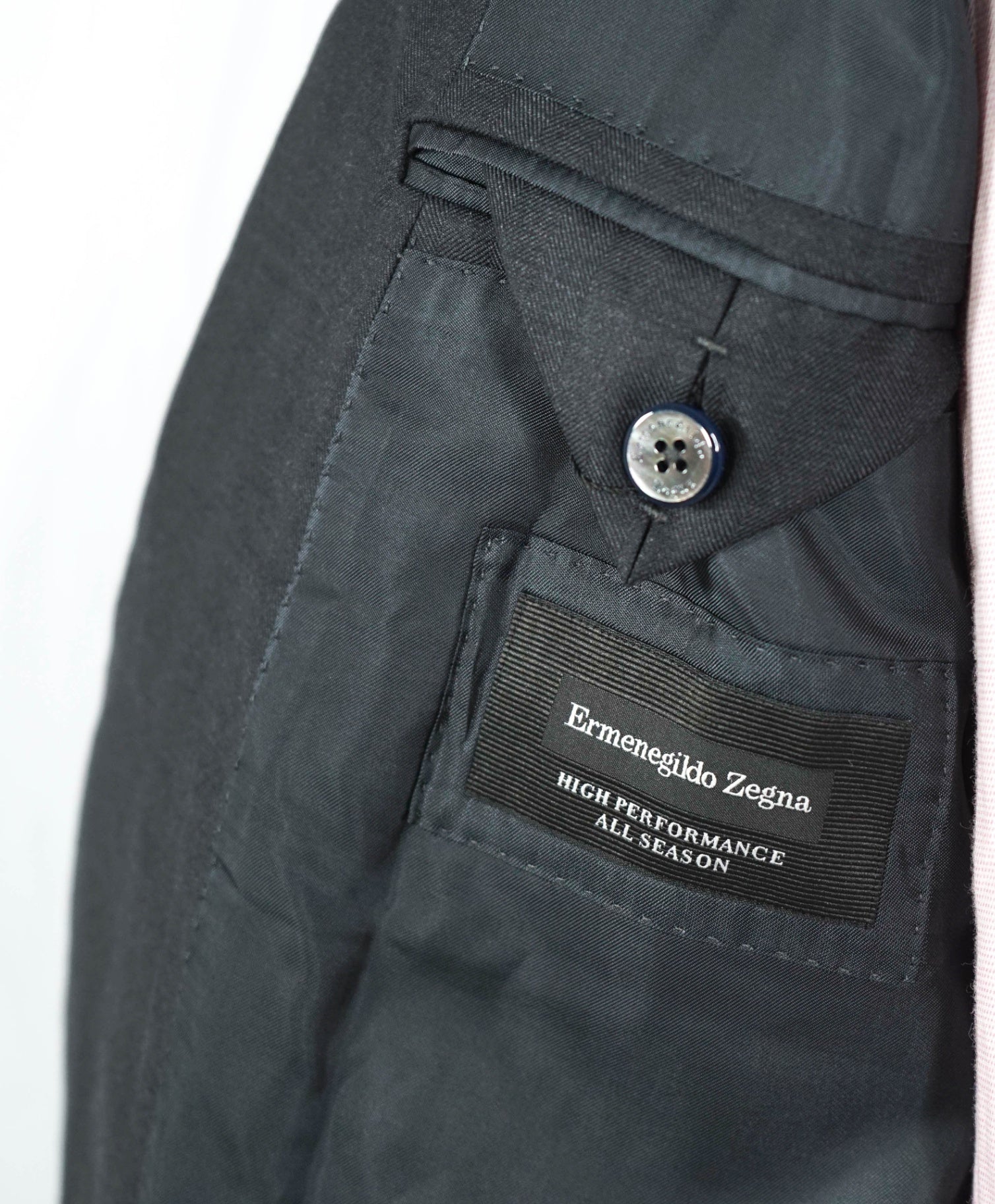 $3,290 ZEGNA-“HIGH PERFORMANCE” Gray Herringbone Blazer- 40R