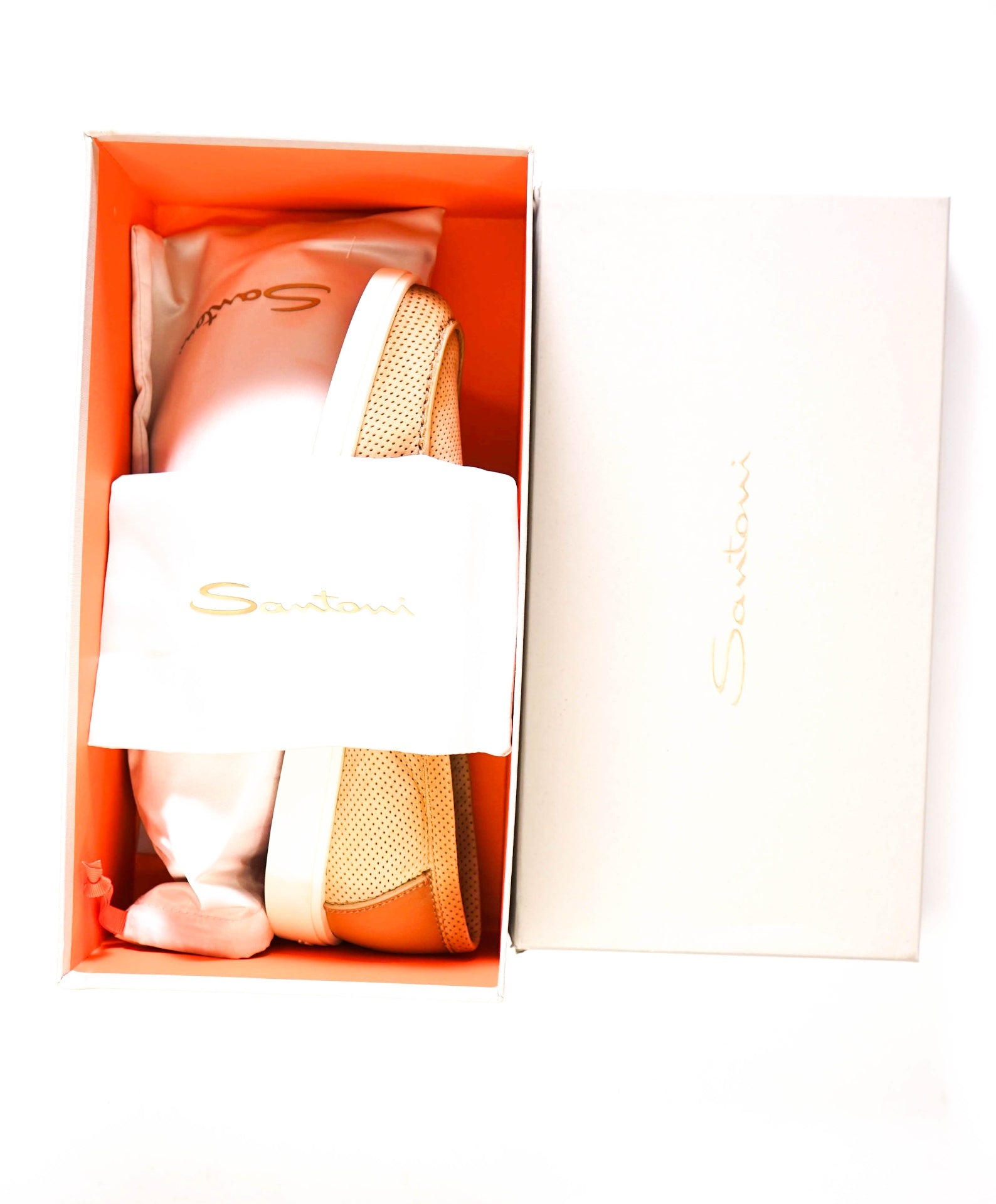 $790 SANTONI Sand Suede "SUMMER WALK" Loafers US 9 (UK8)