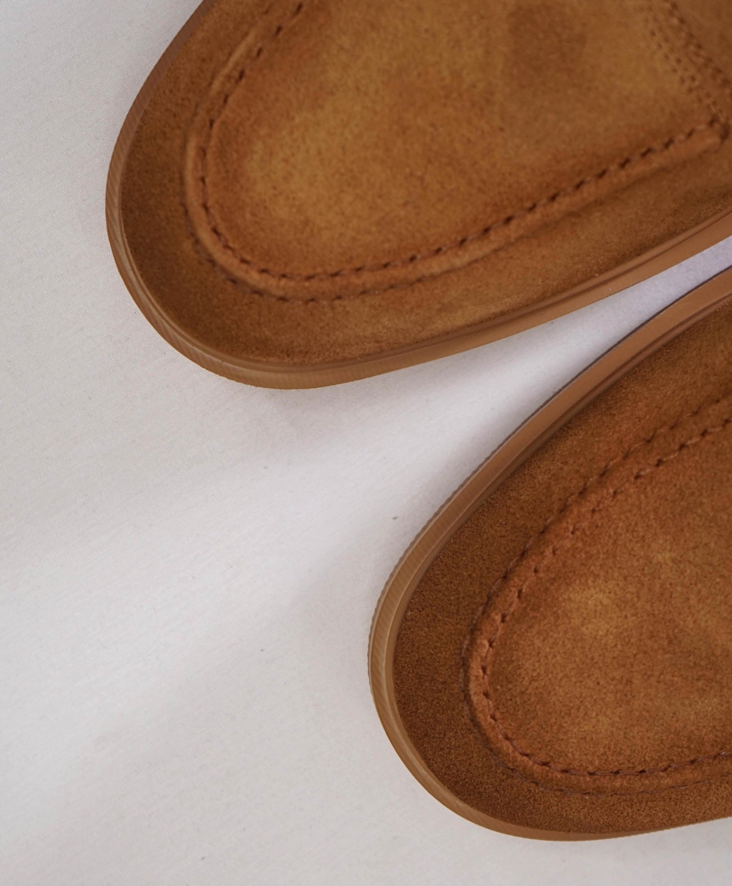 $750 SANTONI "Easy" Light Brown Sand Suede Loafers US 9 (UK8)