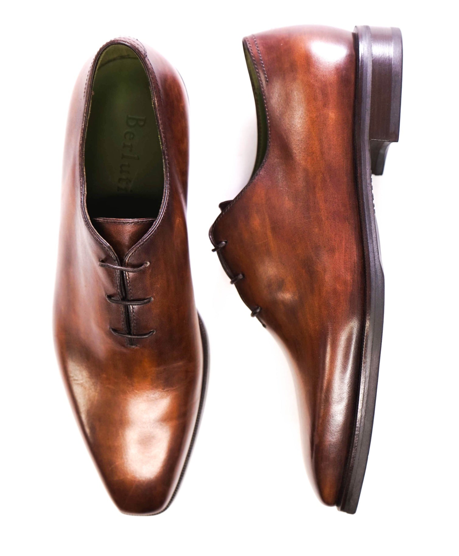 $2,600 BERLUTI Blake Whole-Cut Venezia Leather Oxfords 7US (6UK)