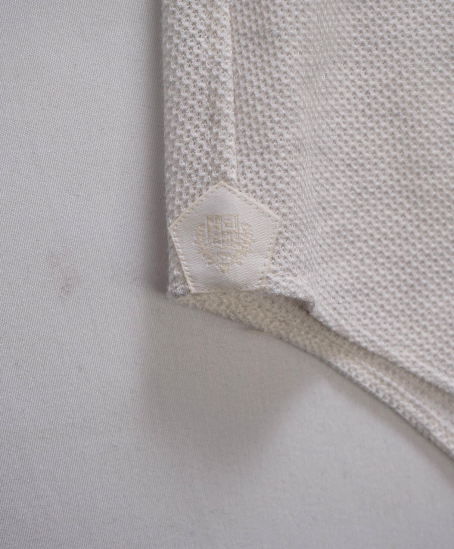 $1,300 LORO PIANA - Stone Neutral Pique Cotton Shirt - XL