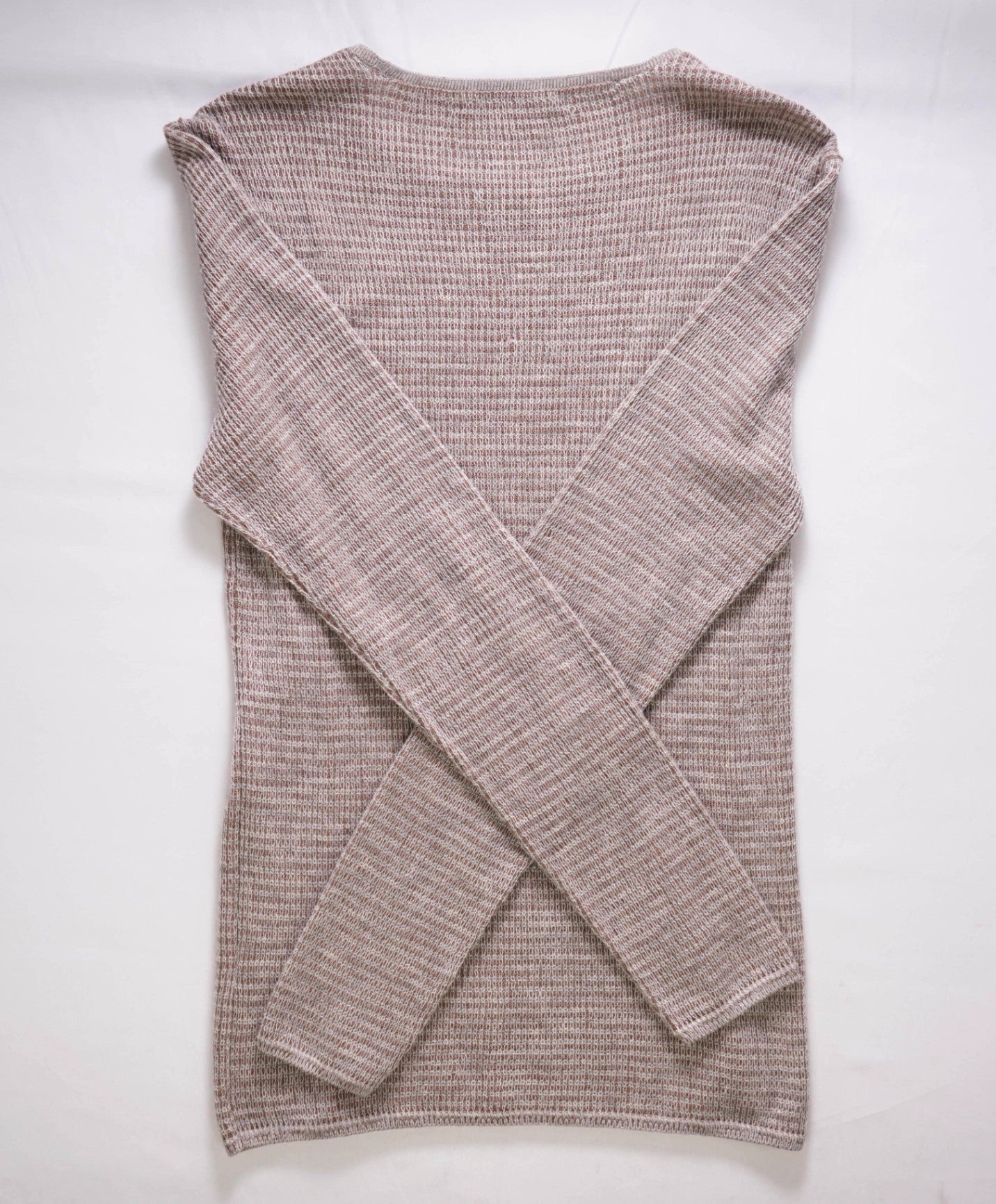 $448 JOHN VARVATOS - Brown Knitted Cotton/Alpaca/Silk Shirt - XS