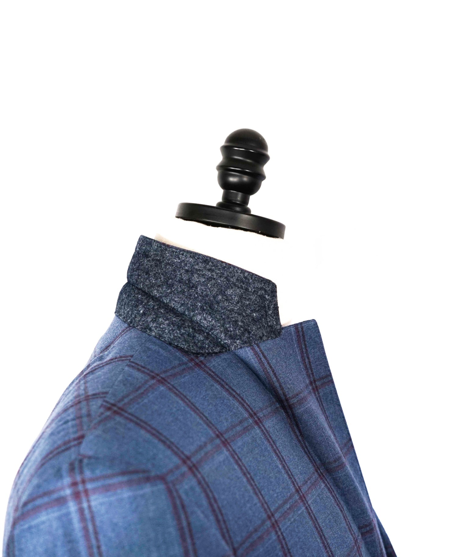 $1,850 Canali - Blue/Purple Plaid Wool 2-Btn Blazer - 40R