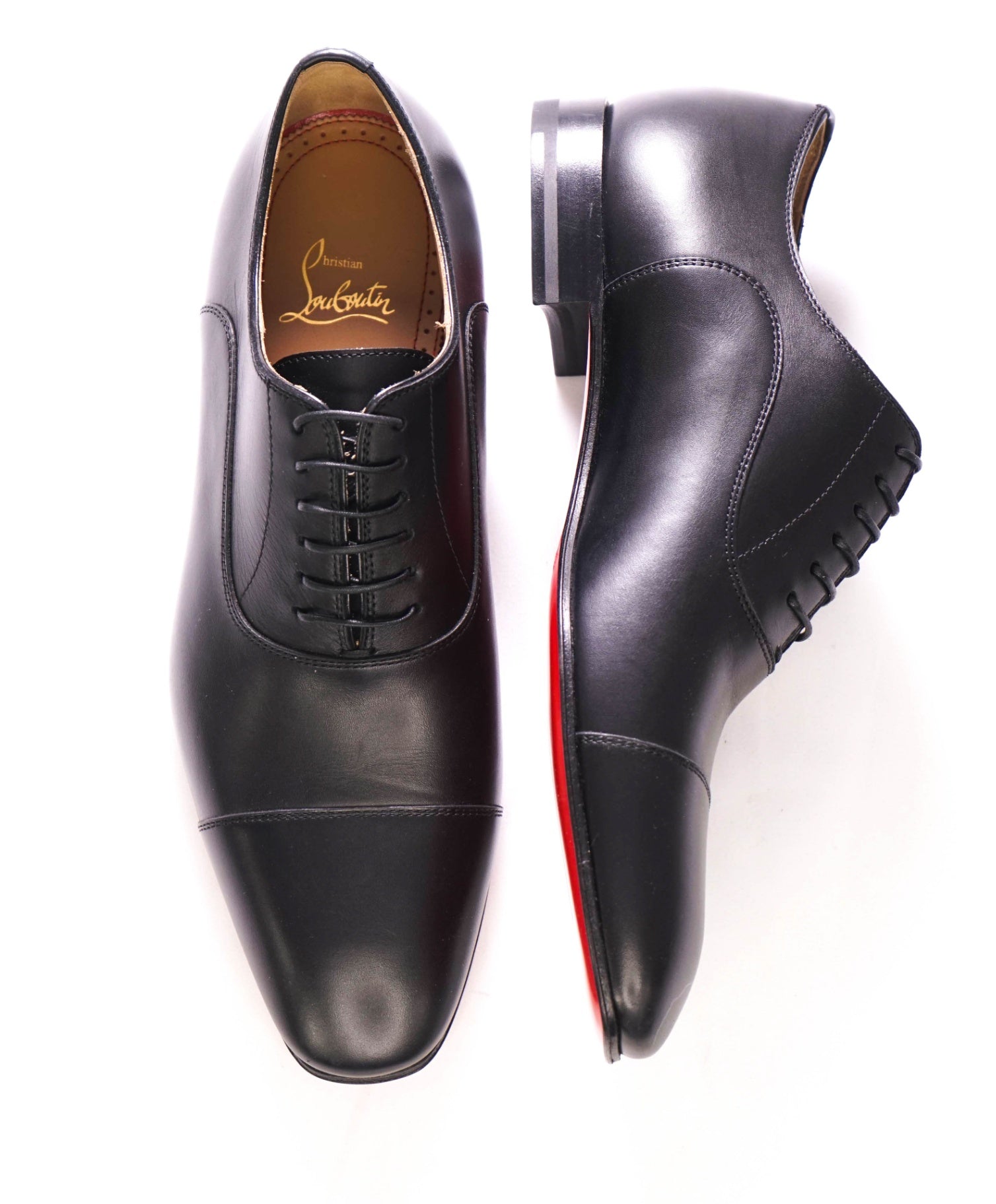 $1,050 Christian Louboutin - GREGGO Black Oxfords - US 7 (40EU)