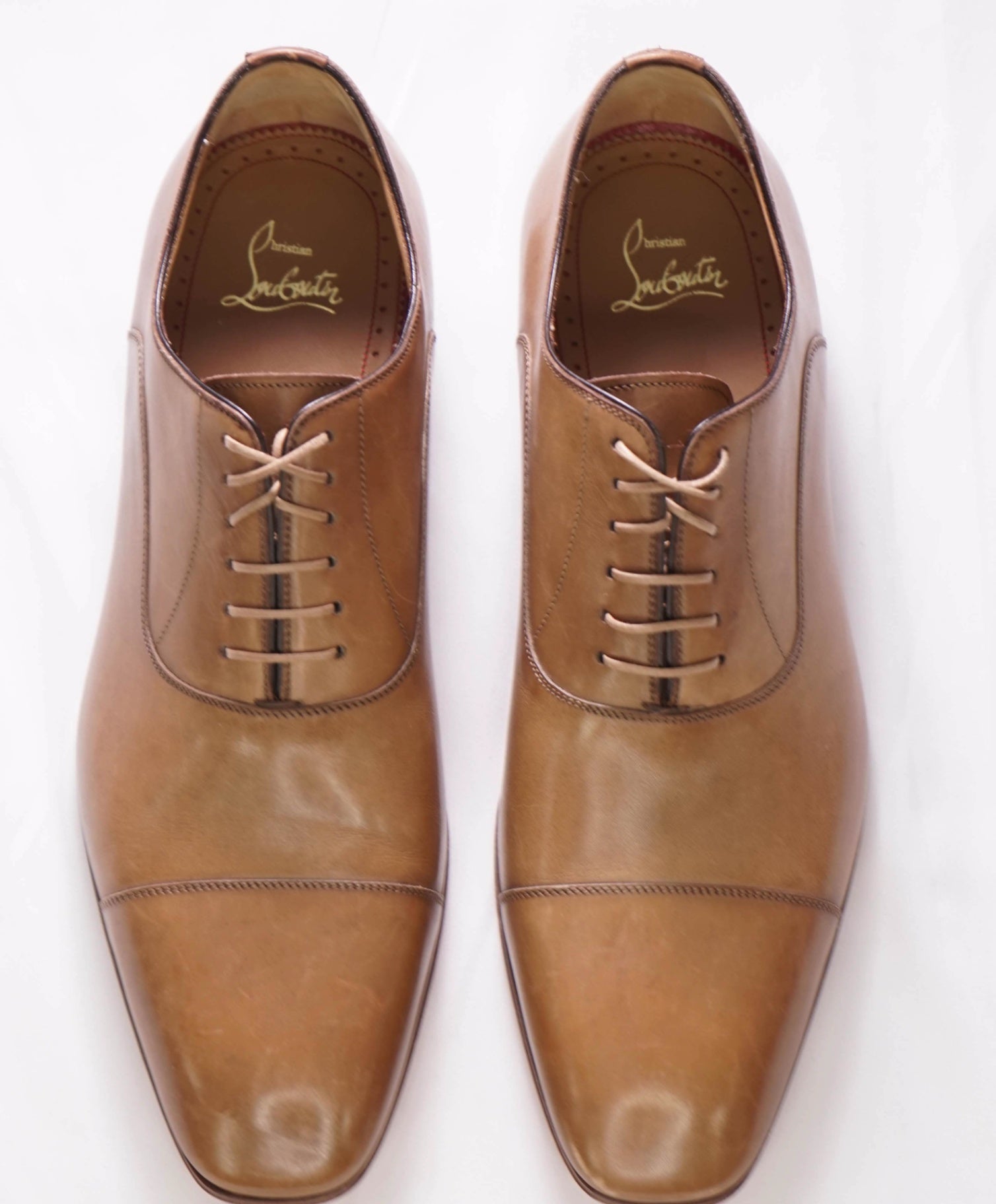 $1,050 CHRISTIAN LOUBOUTIN - *GREGGO* Brown Oxfords - US 9.5 (42.5EU)