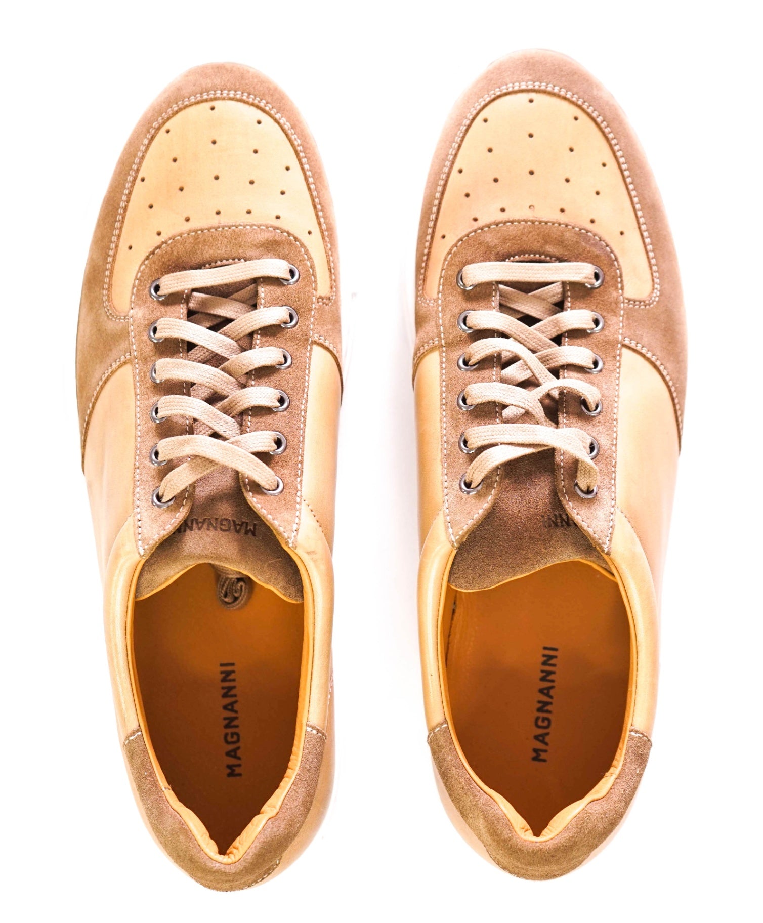 $465 MAGNANNI - Brown Sneakers Leather/Suede - 12 M