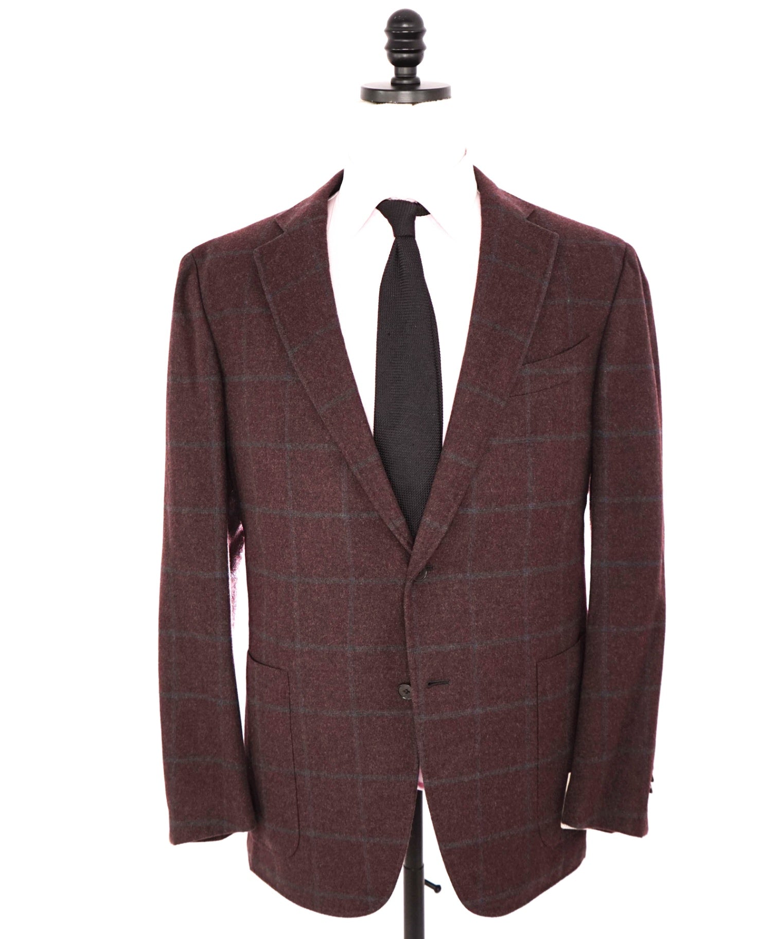 $3,695 ZEGNA - Burgundy "TROFEO" Cashmere STREET JACKET - 46R