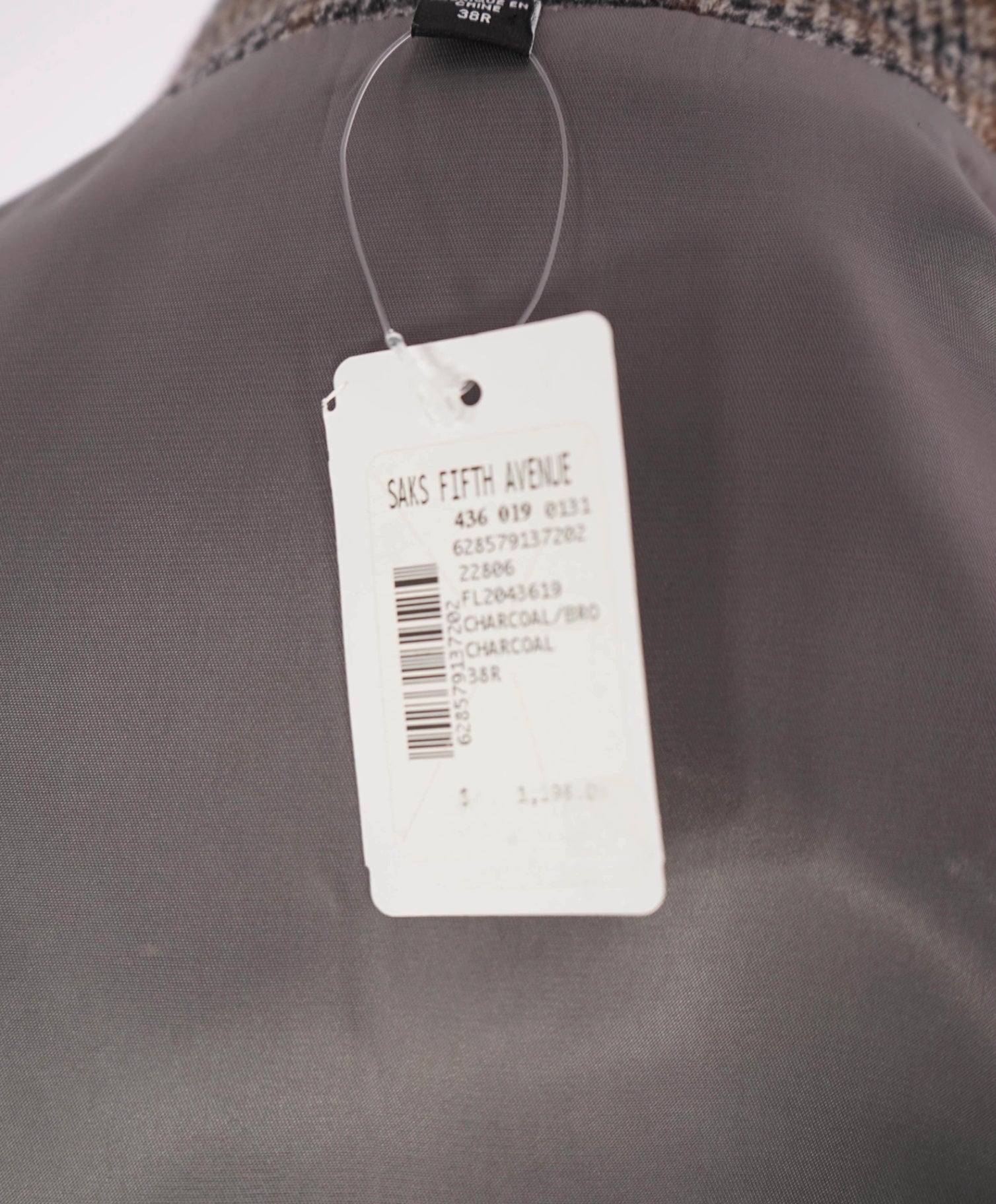$1,198 SAKS 5TH AVE - LORO PIANA "Zelander" Merino Wool - 38R