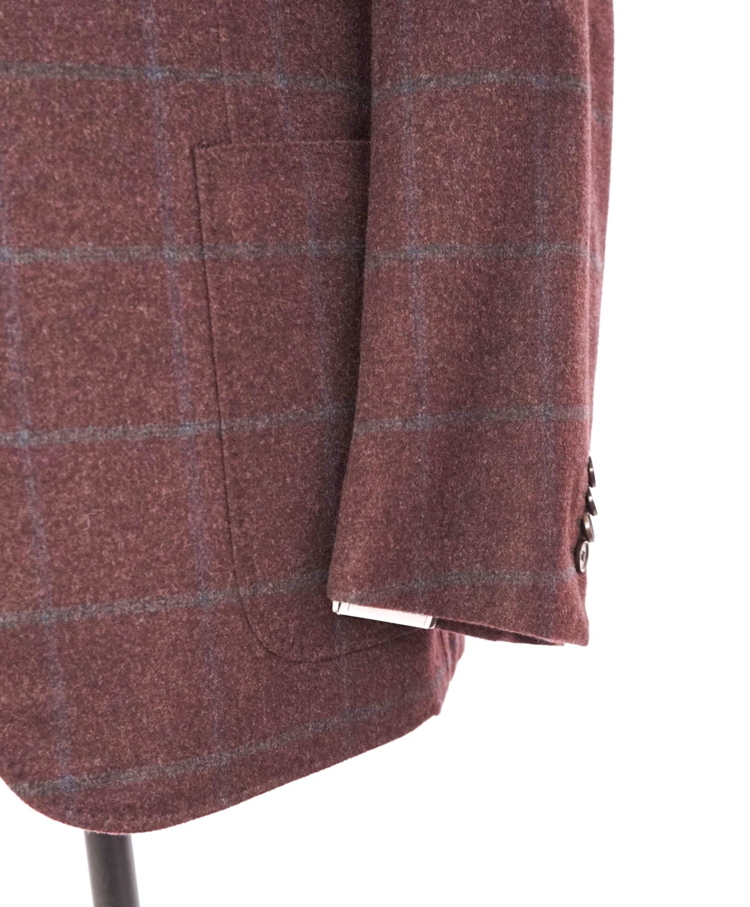 $3,695 ZEGNA - Burgundy "TROFEO" Cashmere STREET JACKET - 46R