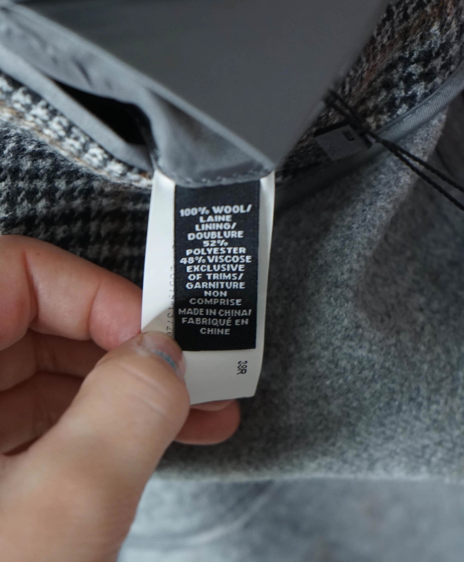 $1,198 SAKS 5TH AVE - LORO PIANA "Zelander" Merino Wool - 38R