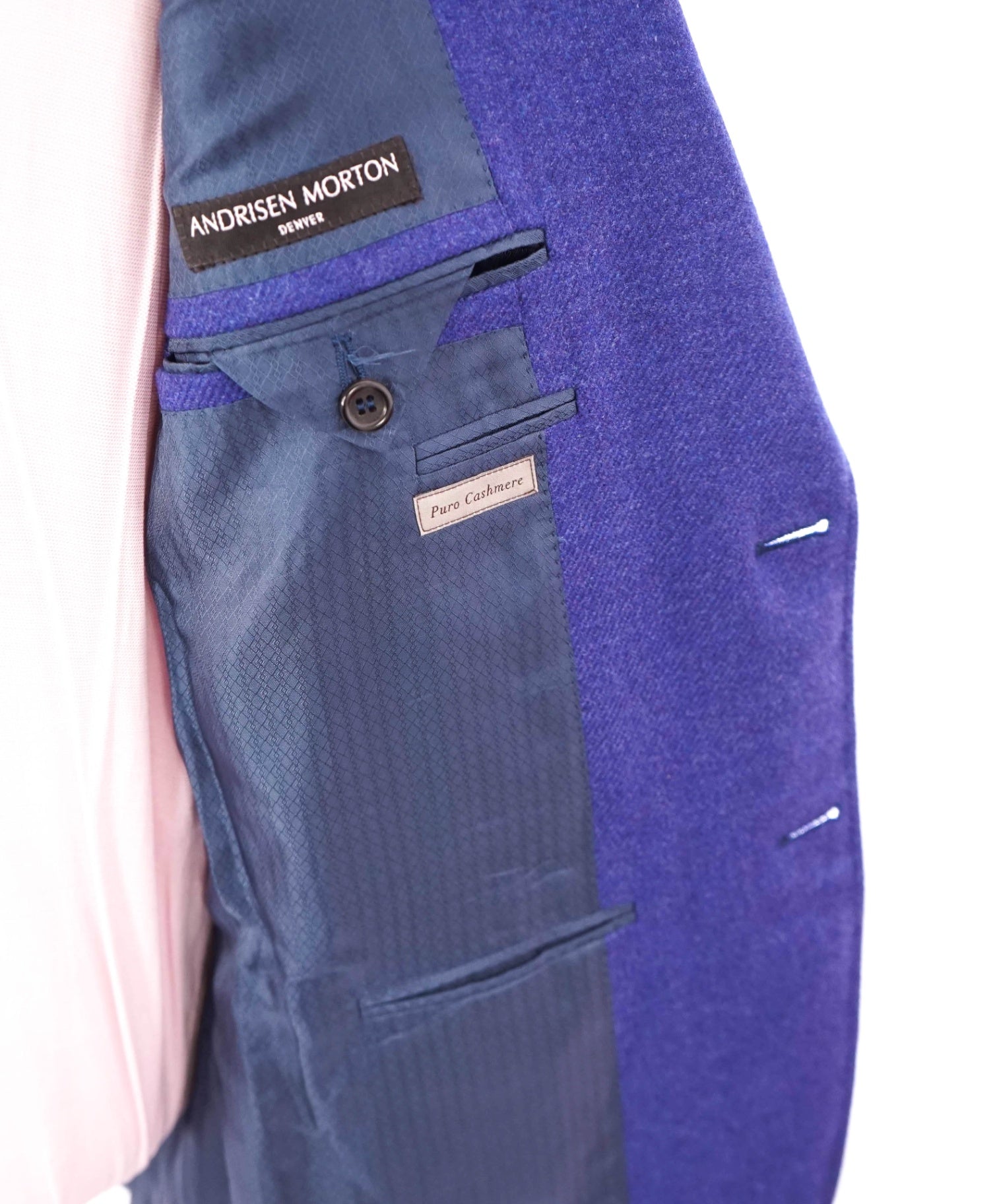 $3,295 CANALI - Royal Blue Twill PURE CASHMERE - 42R