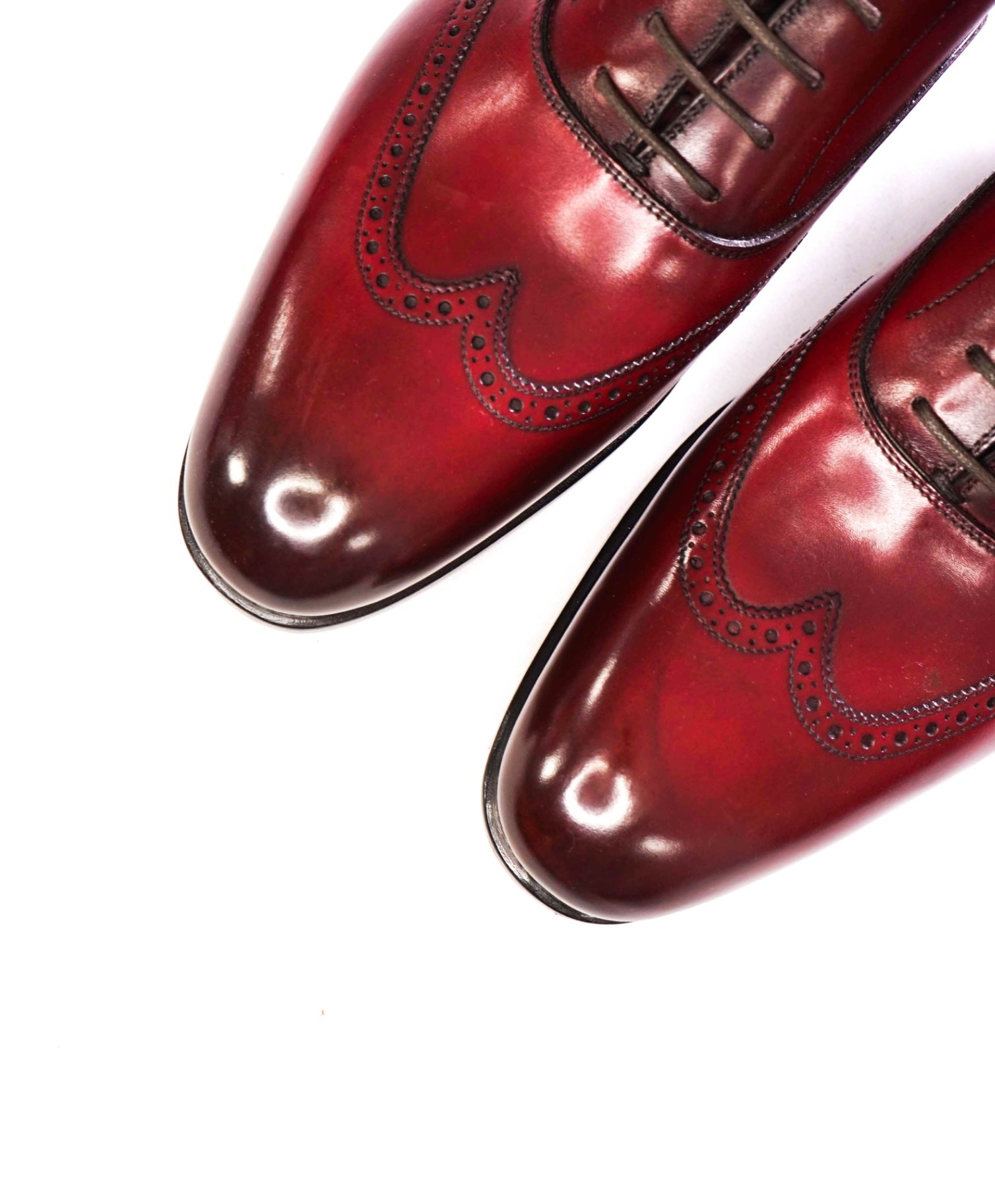$1,550 FERRAGAMO TRAMEZZA - Red "RAPHAEL" Oxfords - 10.5 EE