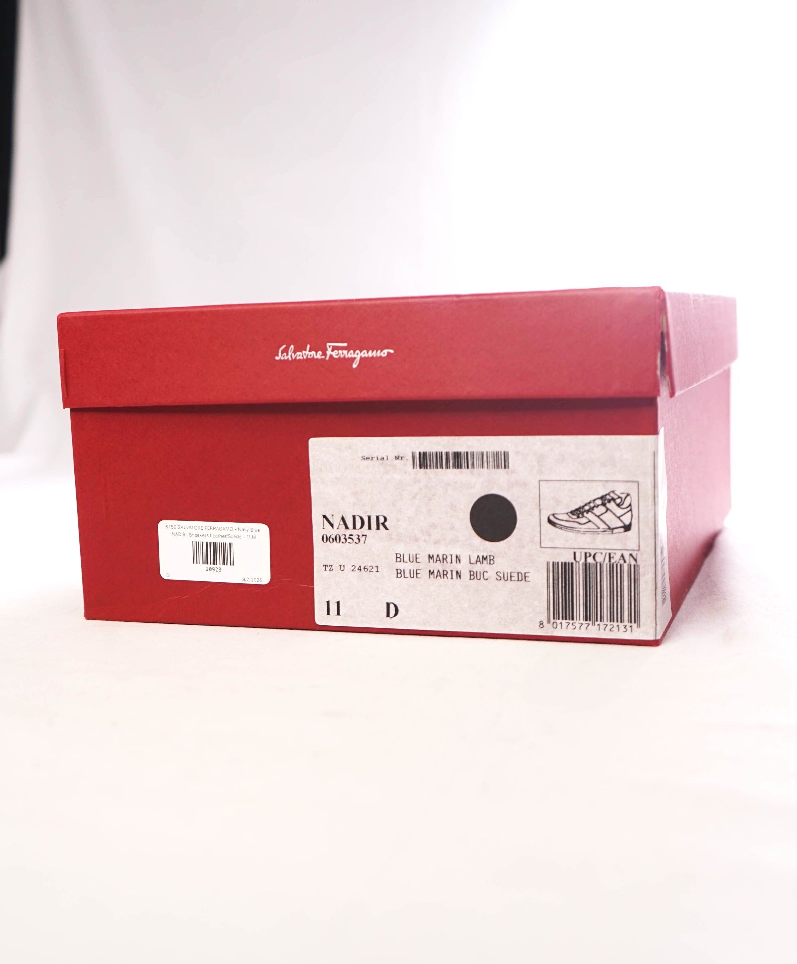 $750 FERRAGAMO - *BORG 5* Blue/Yellow Gancini Sneaker - 11 M