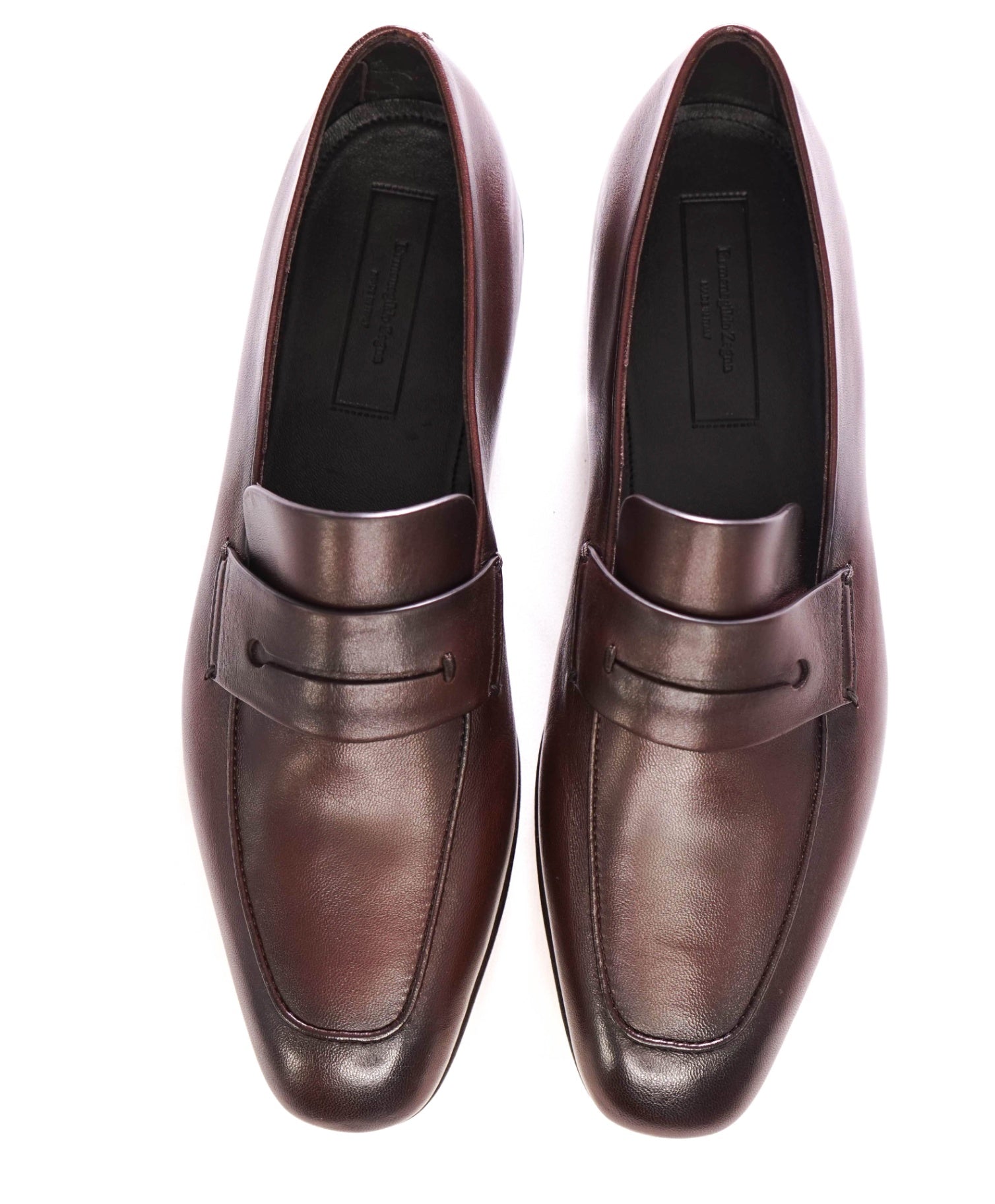 $965 ZEGNA - BROWN *ASOLA MOCASSINO* Loafers - US 11.5 (10.5UK)