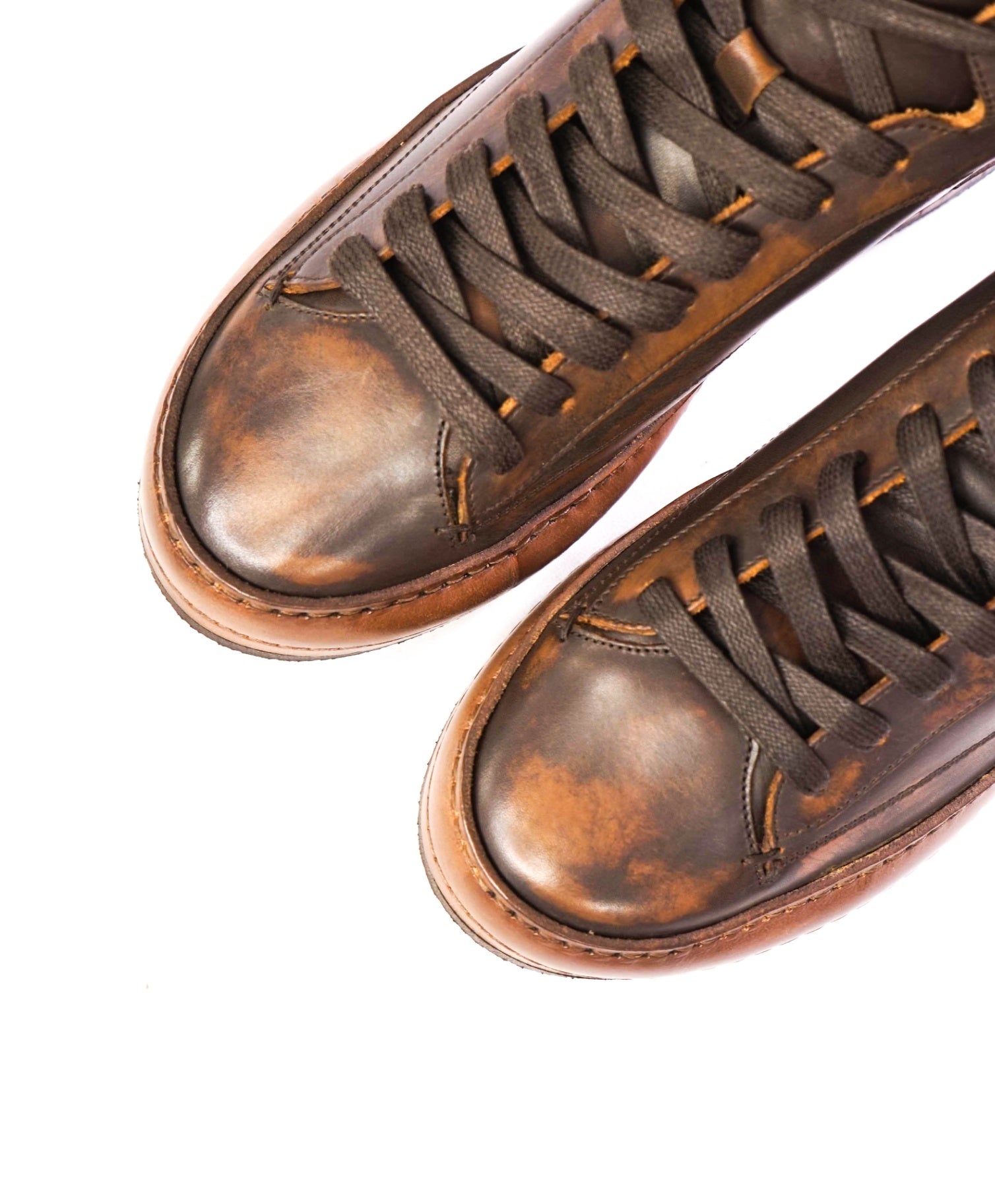 $698 JOHN VARVATOS -"Wooster Artisan High Top" Leather - US 8.5