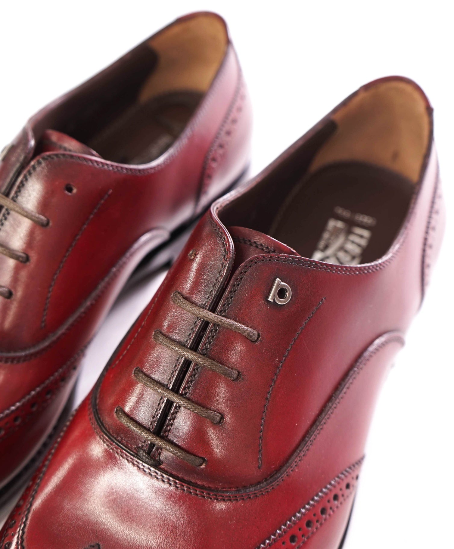 $1,550 FERRAGAMO TRAMEZZA - Red "RAPHAEL" Oxfords - 10.5 EE