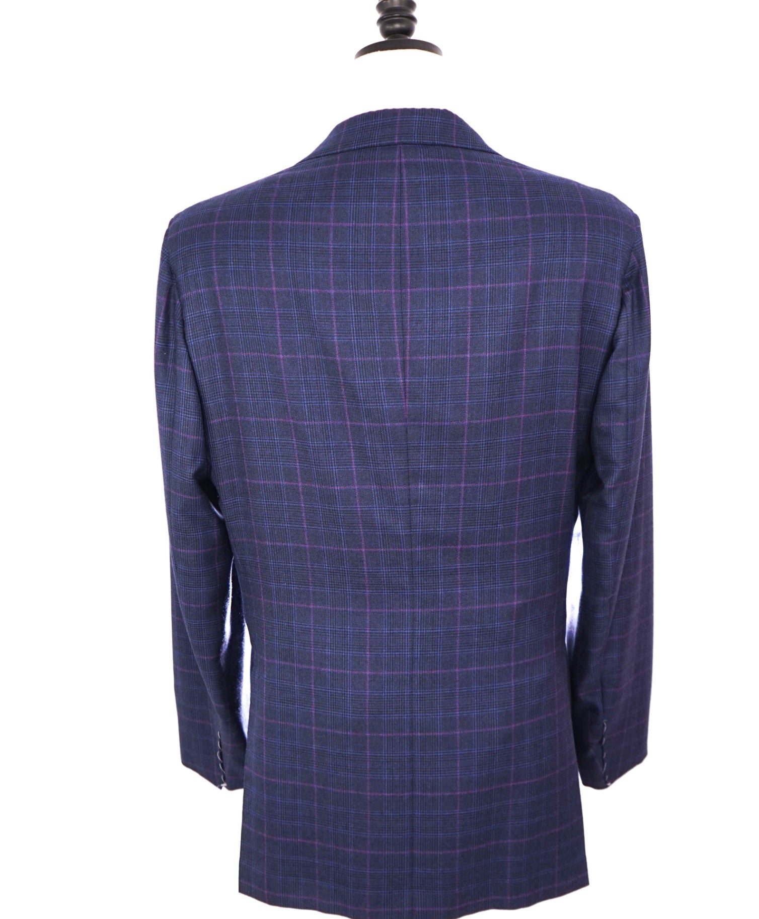 $11,000 KITON - Blue Double Breasted Cashmere/Silk Blazer- 44R