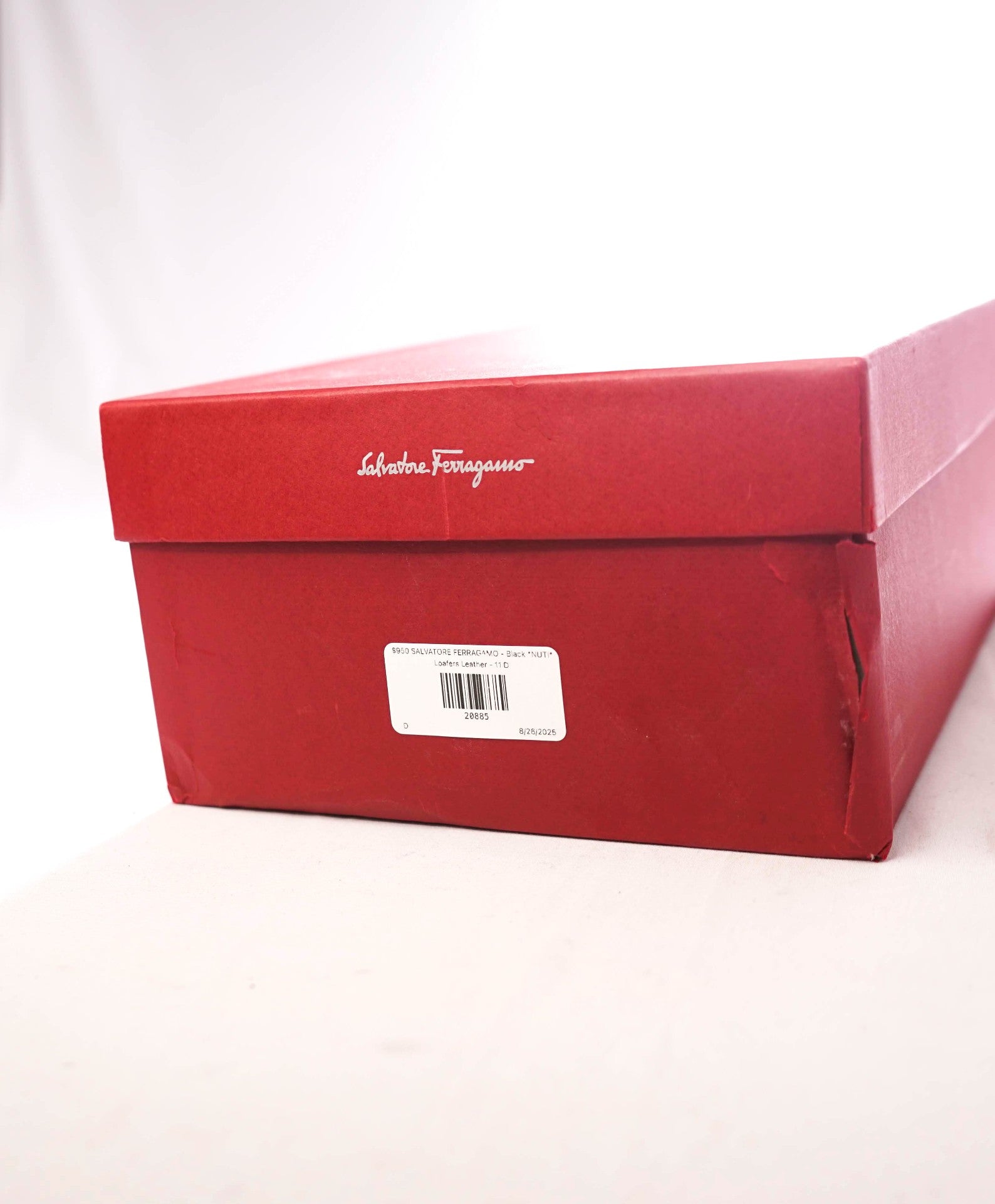 $950 FERRAGAMO - Black *NUTI* GANCINI Leather Loafers - 11 D