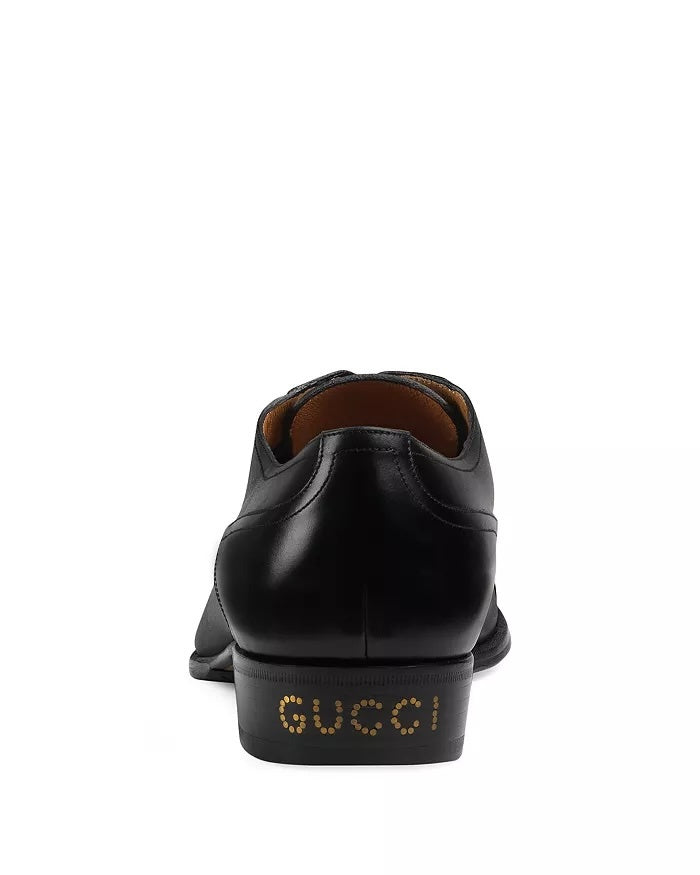 $970 GUCCI - Black "SPIRIT" Oxfords Leather - US 11.5 (11GUCCI)