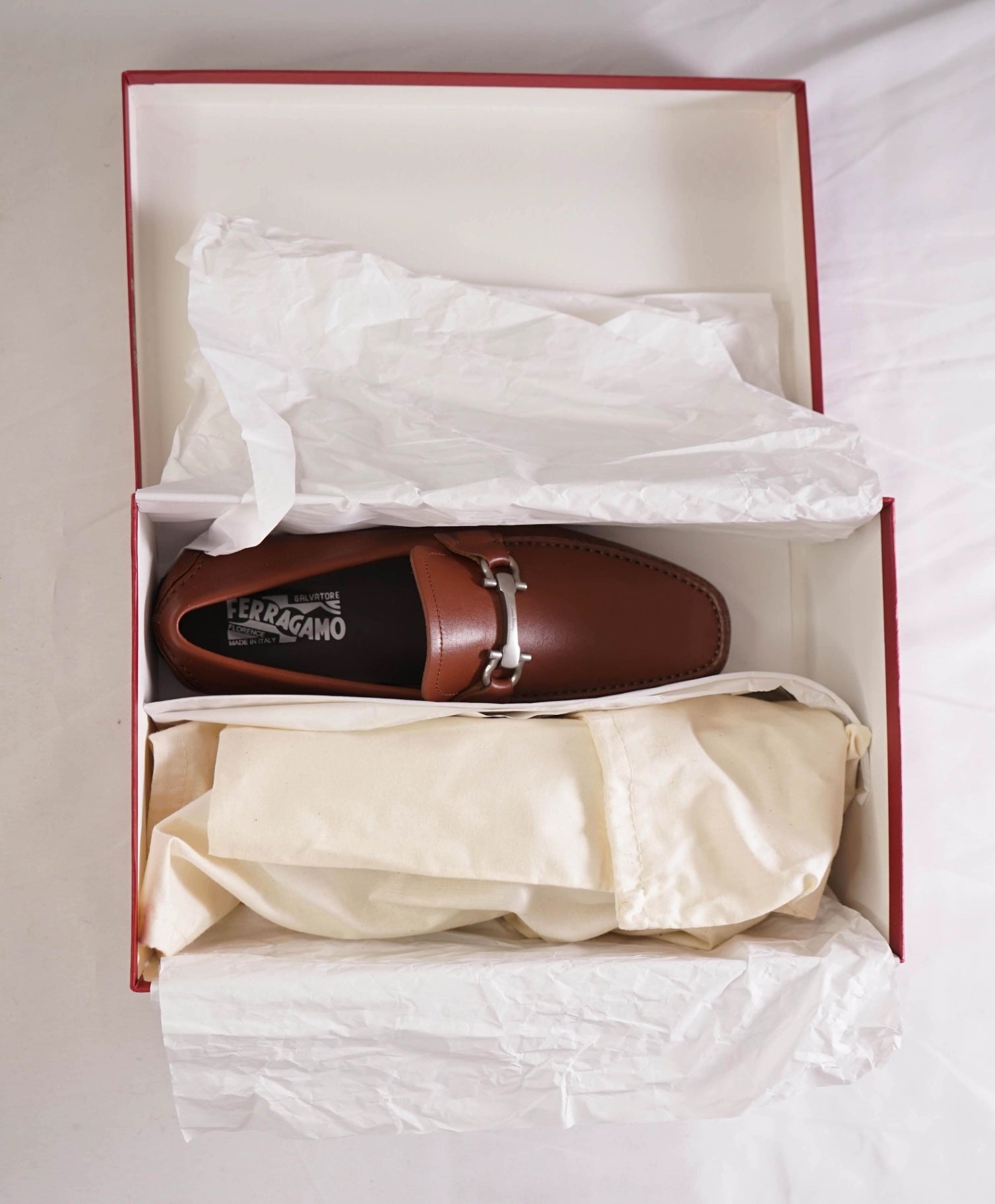 $800 FERRAGAMO - Brown Driving shoes Leather - 7 EE