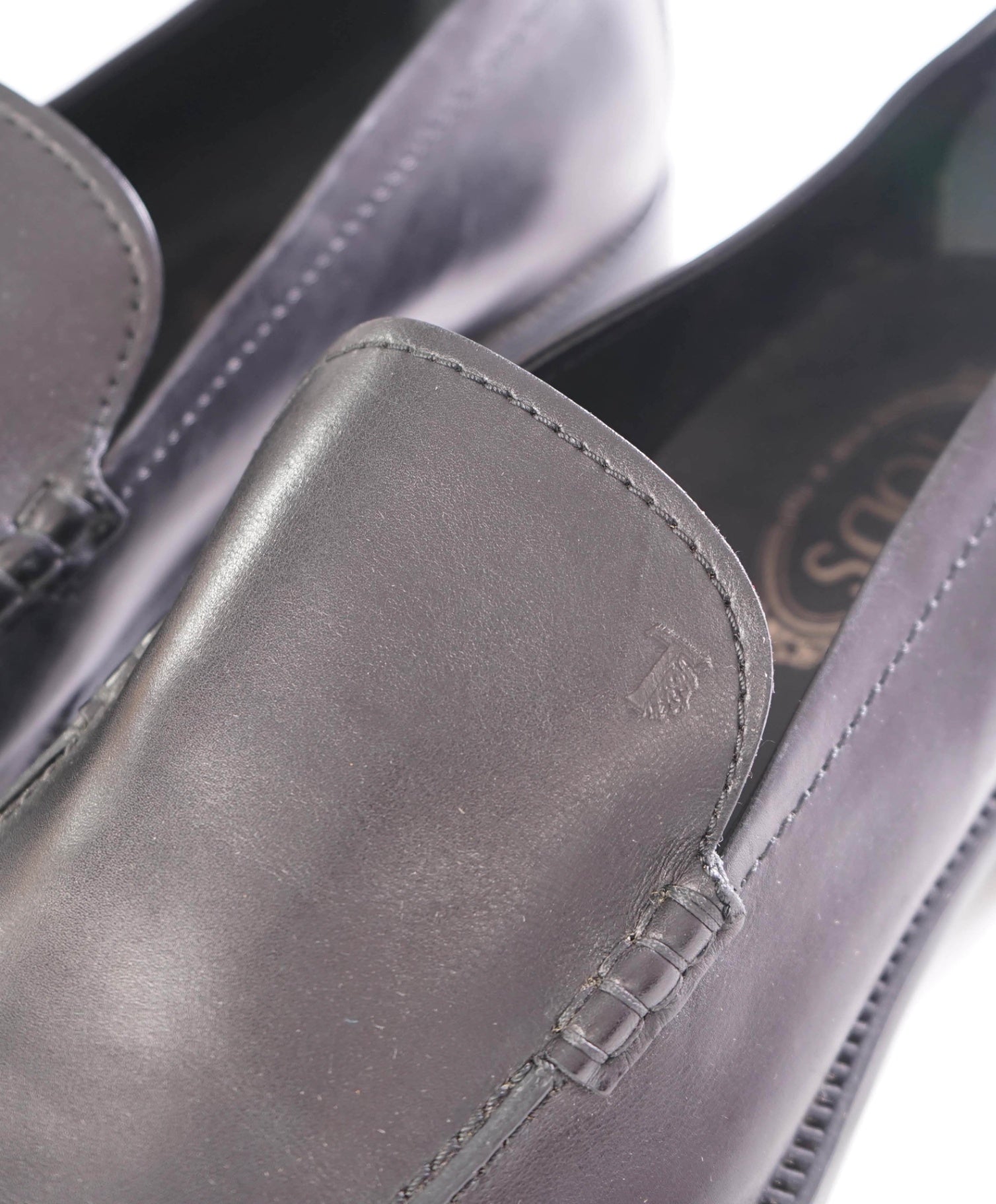 $825 TOD'S - BOSTON Black Leather Loafers - US 13.5 (12.5UK)
