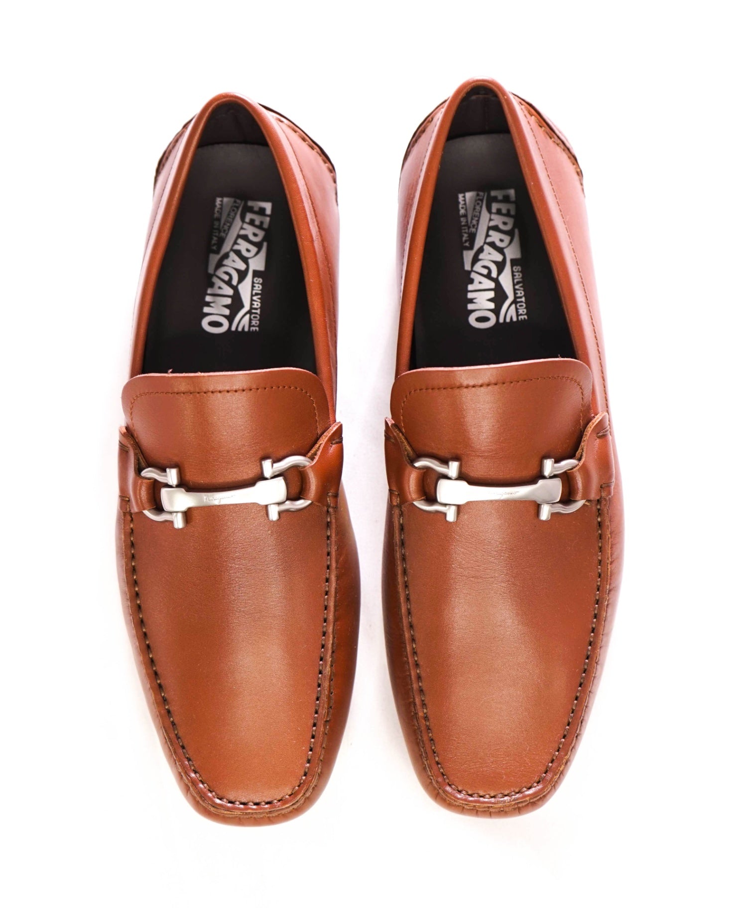 $800 FERRAGAMO - Brown Driving shoes Leather - 7 EE