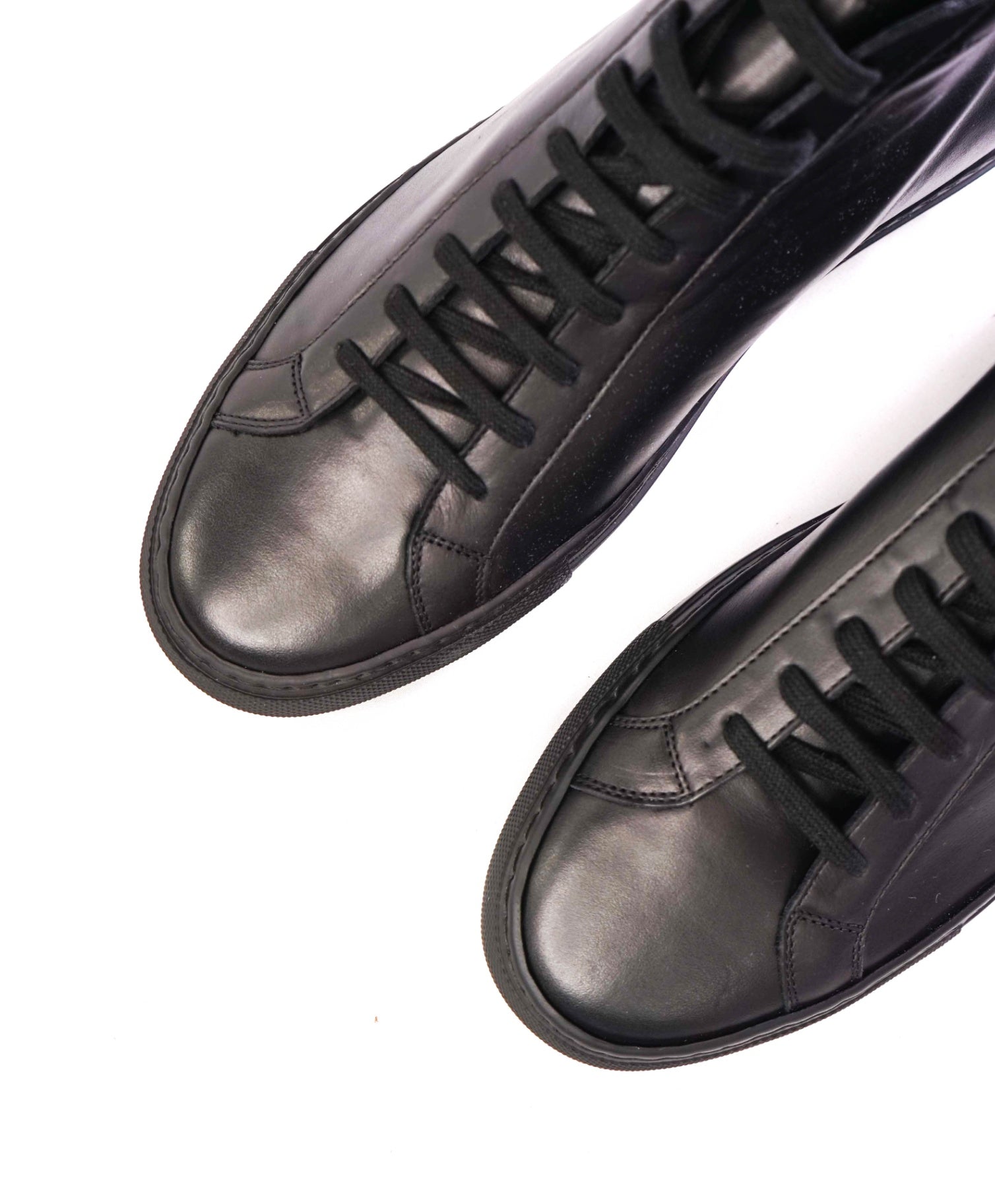 $450 COMMON PROJECTS - Achilles Mid Black Sneakers Leather - US 9 (42EU)