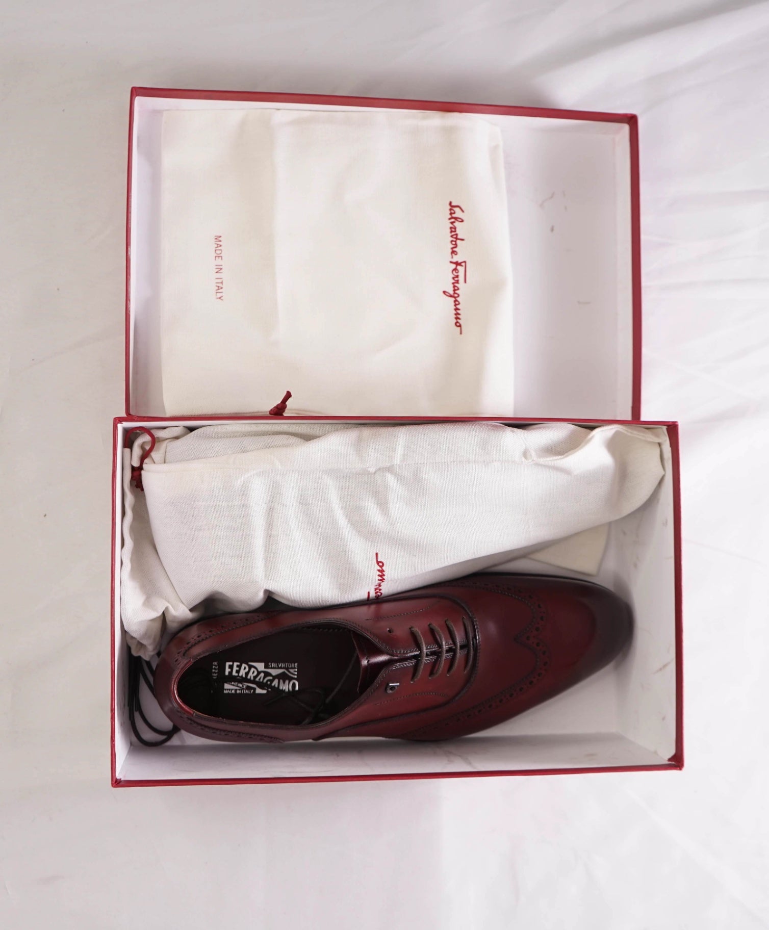 $1,550 FERRAGAMO TRAMEZZA - Red "RAPHAEL" Oxfords - 10.5 EE