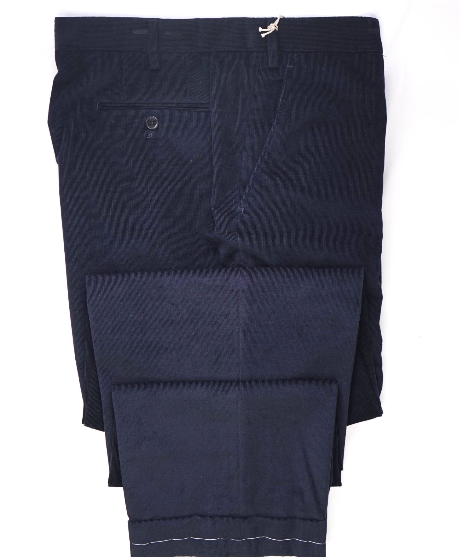 $1,095 BRIONI Navy Corduroy Cotton Pants 42W