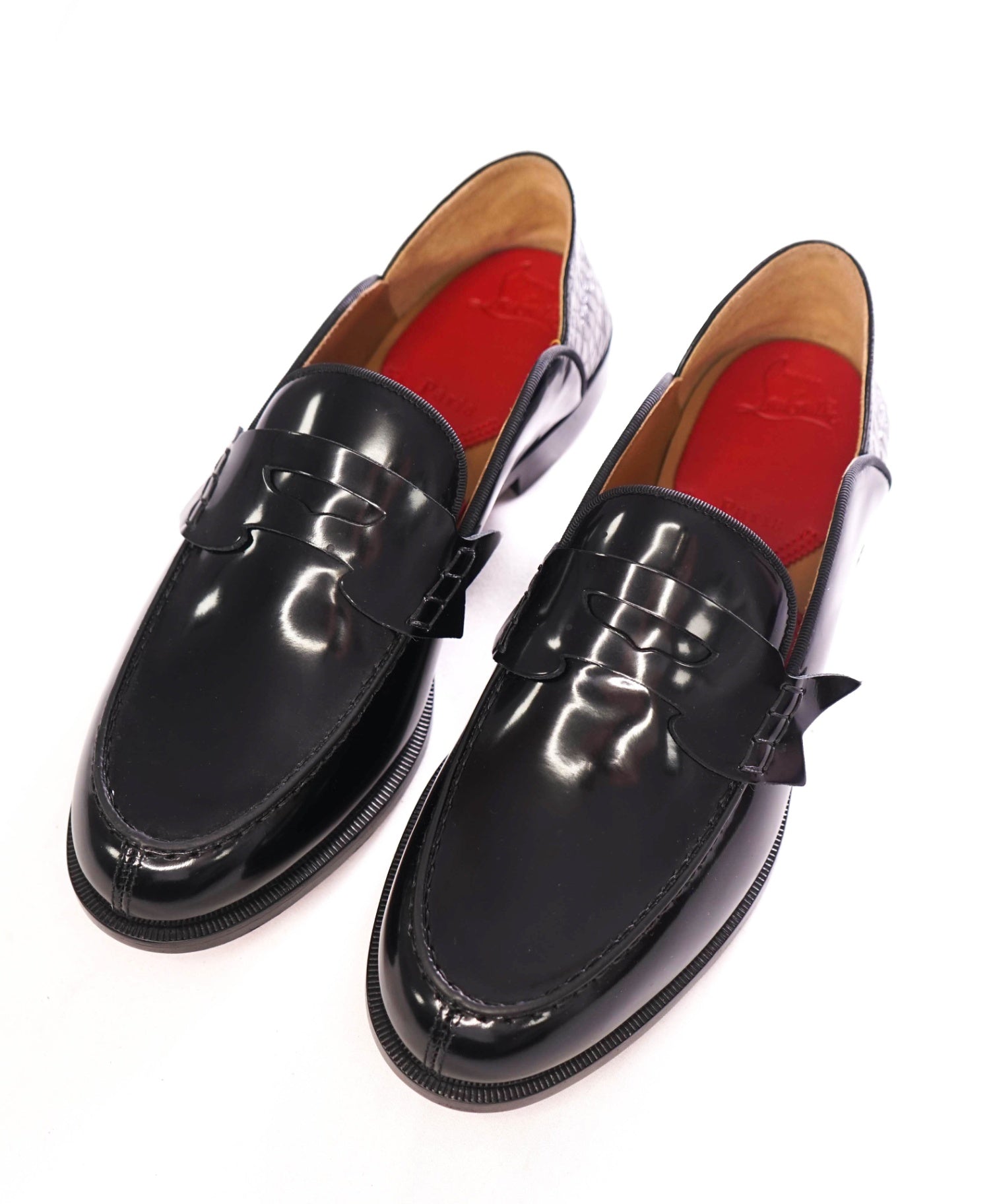 $1,595 CHRISTIAN LOUBOUTIN - Black Penny Loafers - US 7 (40EU)
