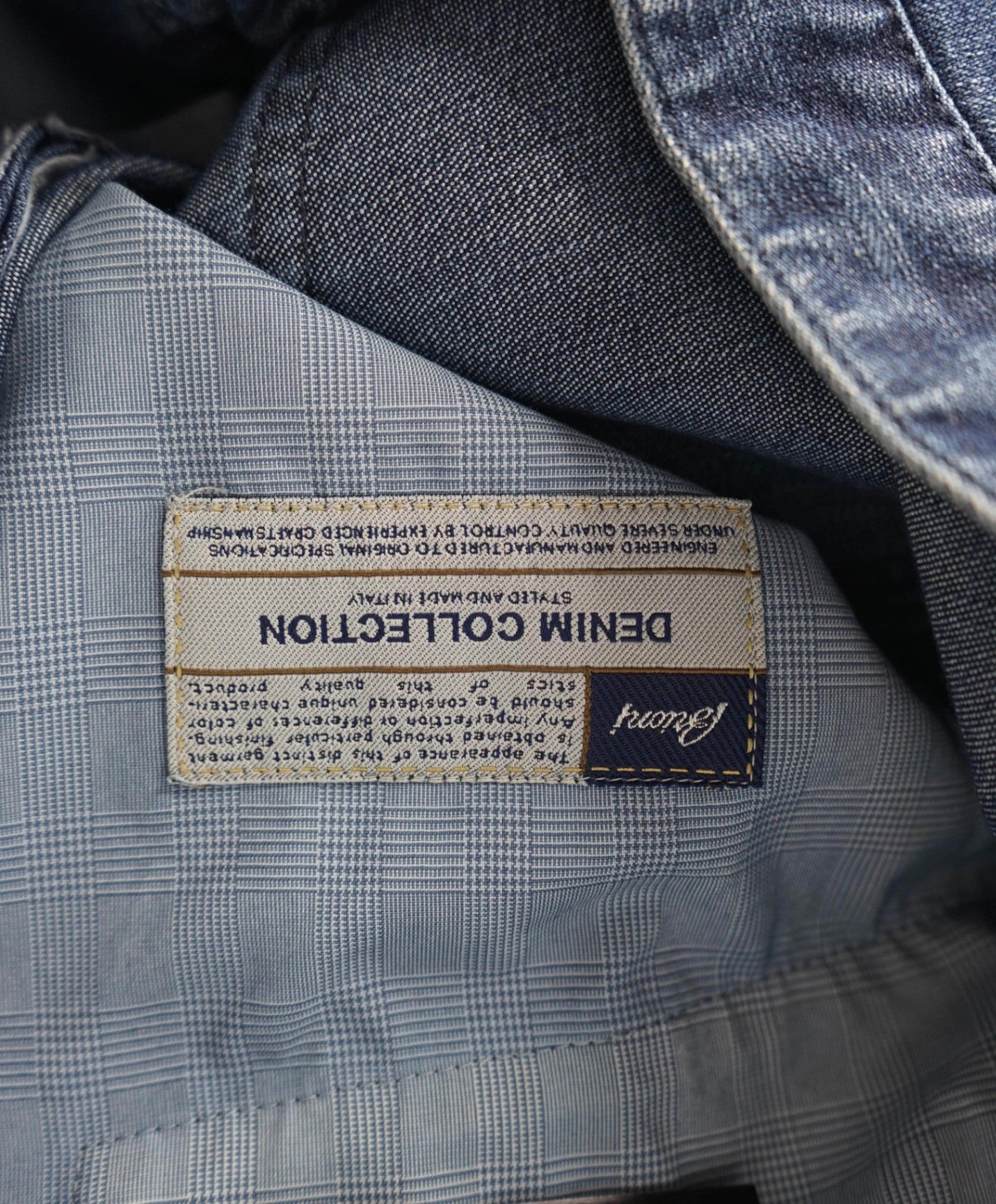 Brioni Solid Dark Blue Denim Pants 38W