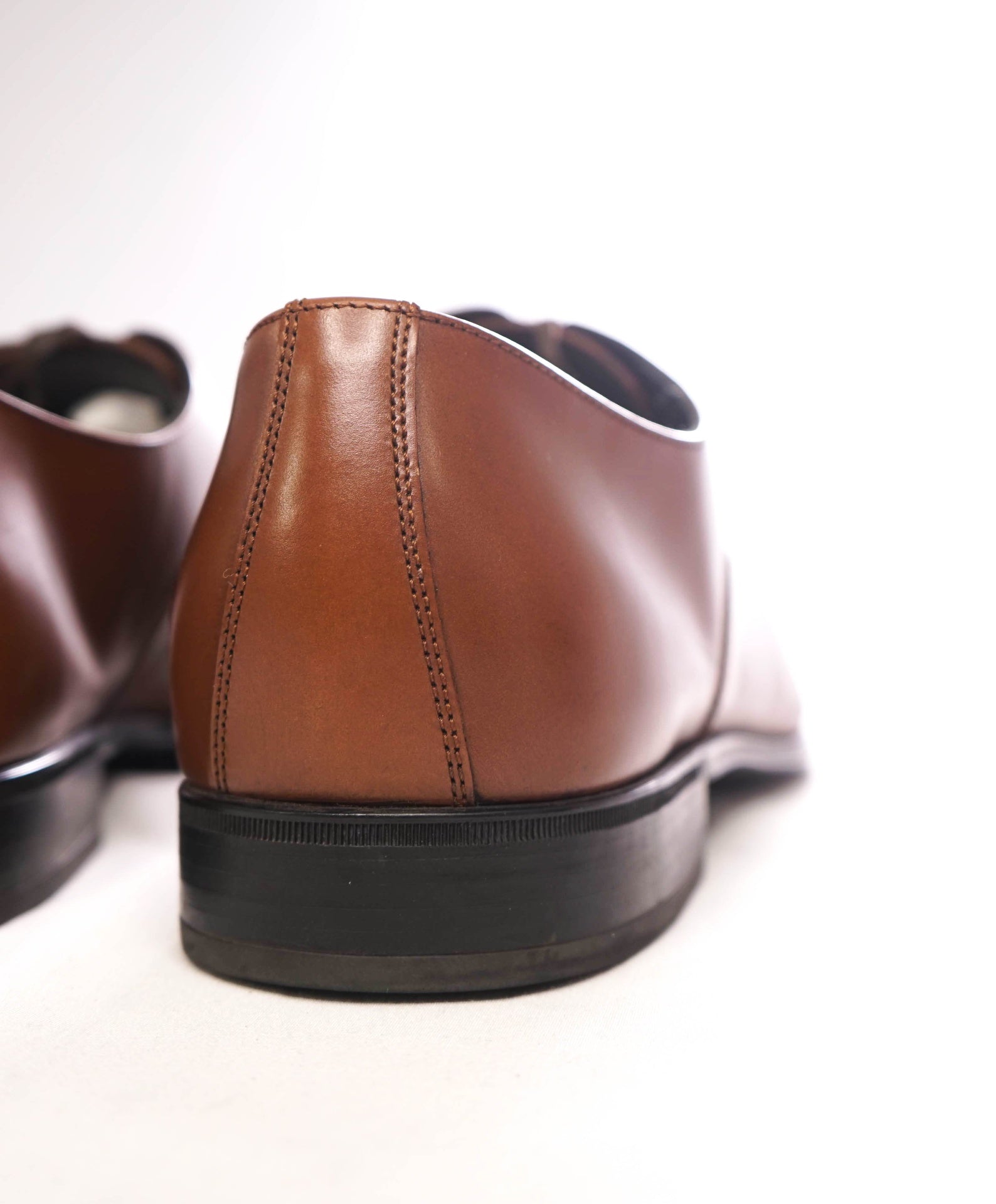 $895 SALVATORE FERRAGAMO - Leather Brown Oxfords - 9.5 D