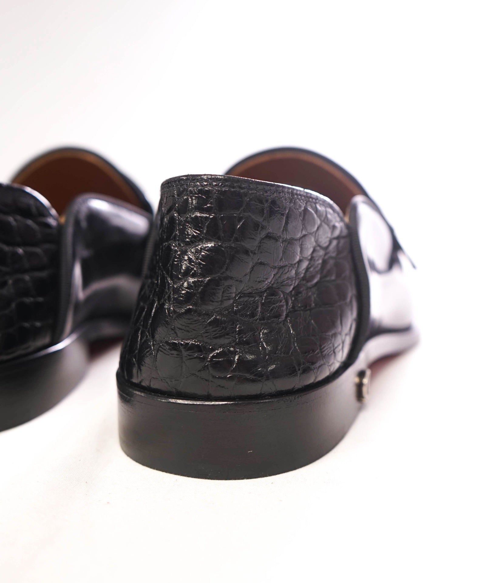 $1,595 CHRISTIAN LOUBOUTIN - Black Penny Loafers - US 7 (40EU)