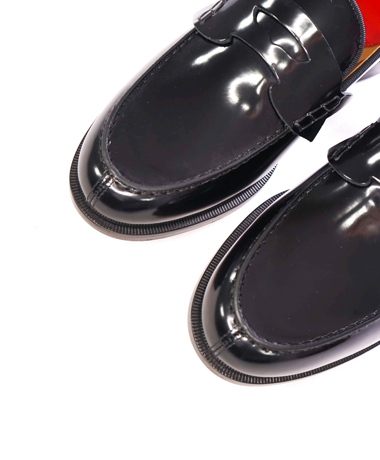 $1,595 CHRISTIAN LOUBOUTIN - Black Penny Loafers - US 7 (40EU)