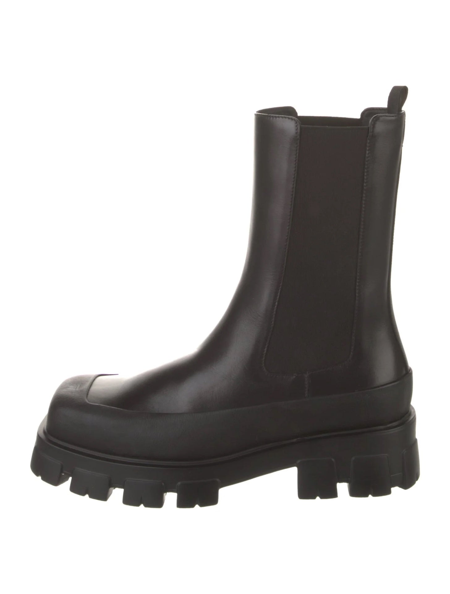 $1,650 PRADA - Leather Black "VITELLO" Boots - US 9 (8UK)