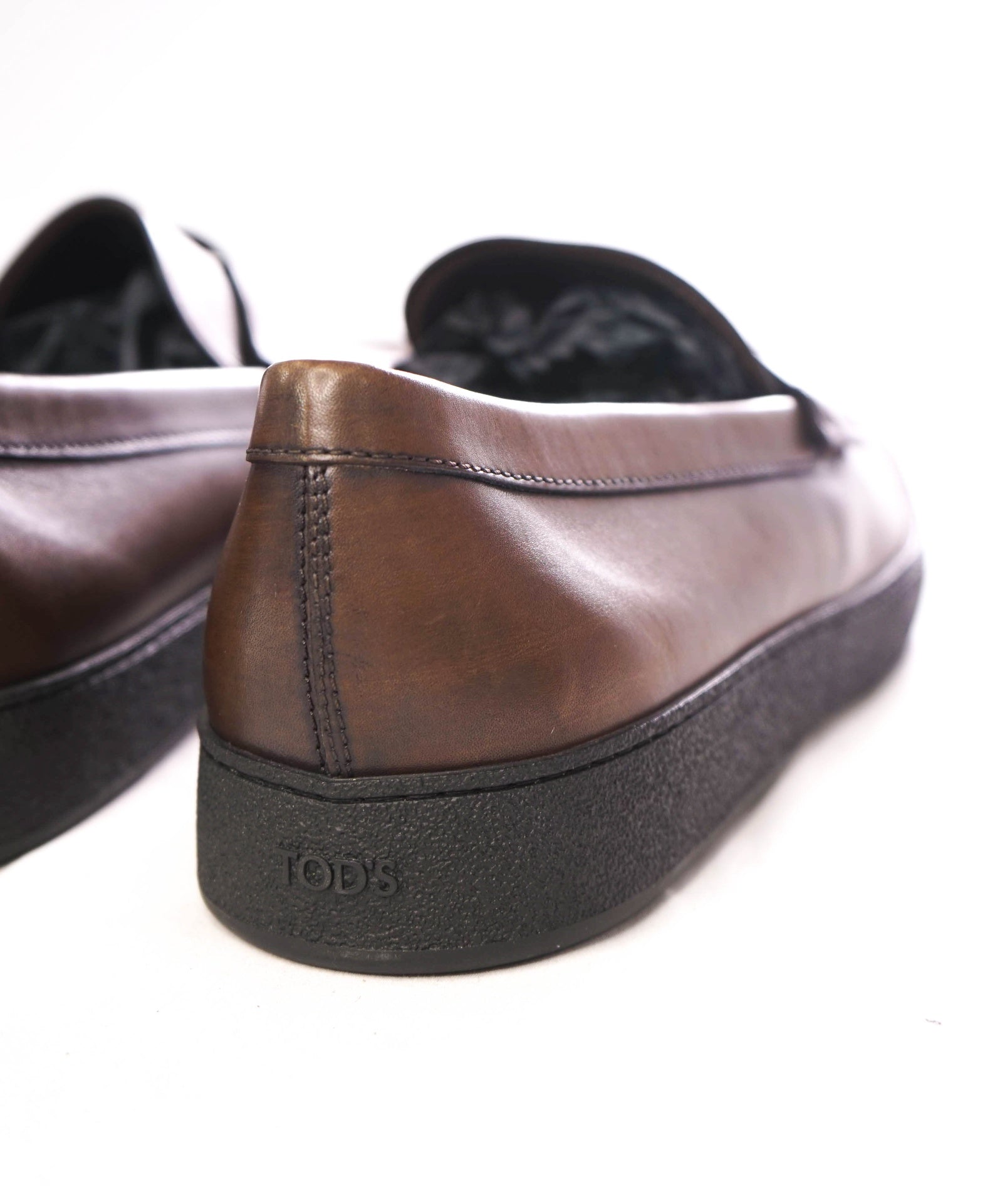 $800 TOD'S - Leather Brown Penny Loafers - US 9 (UK8)